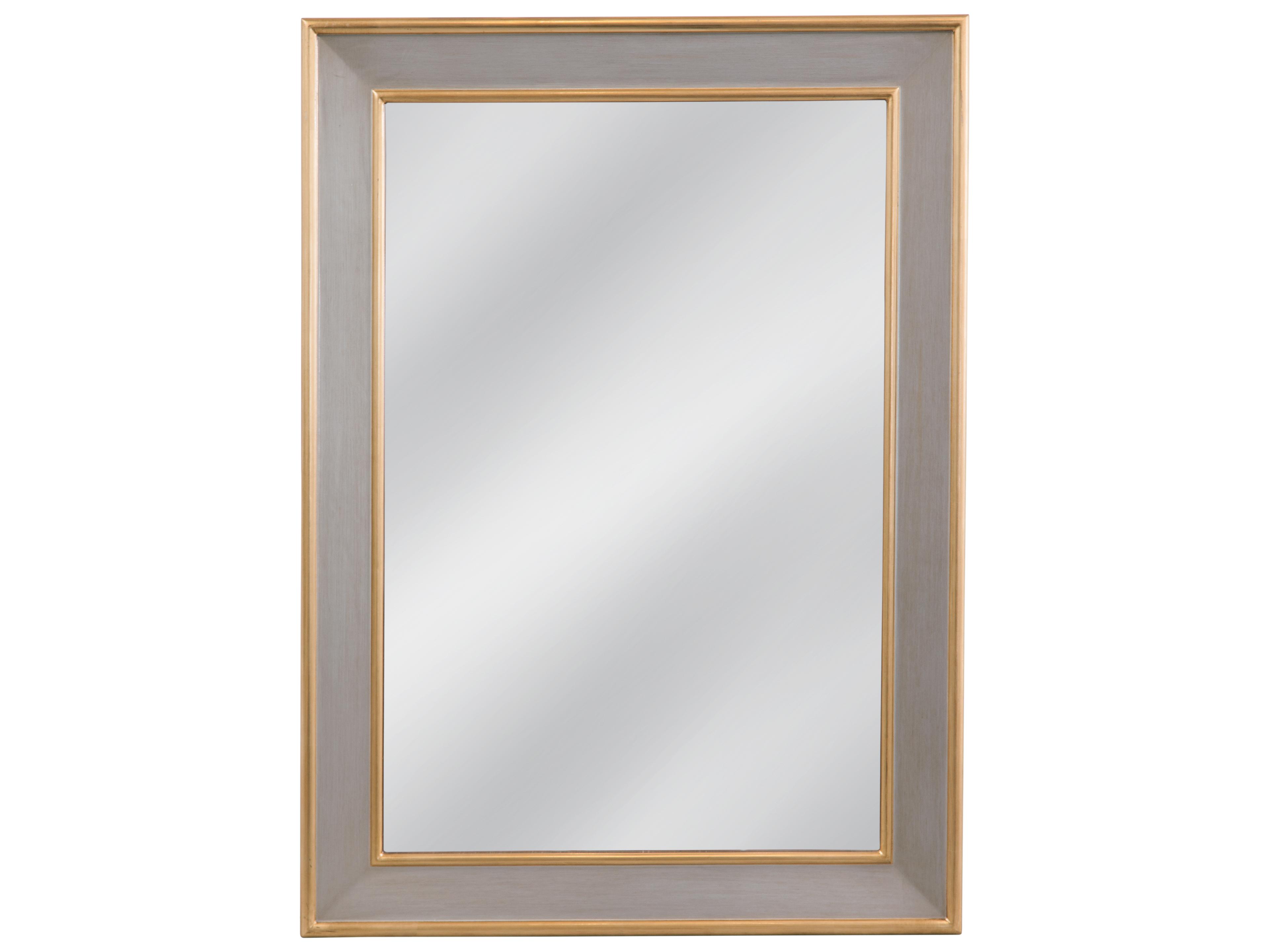 Bassett Mirror Doubled Rectangular Wall Mirror