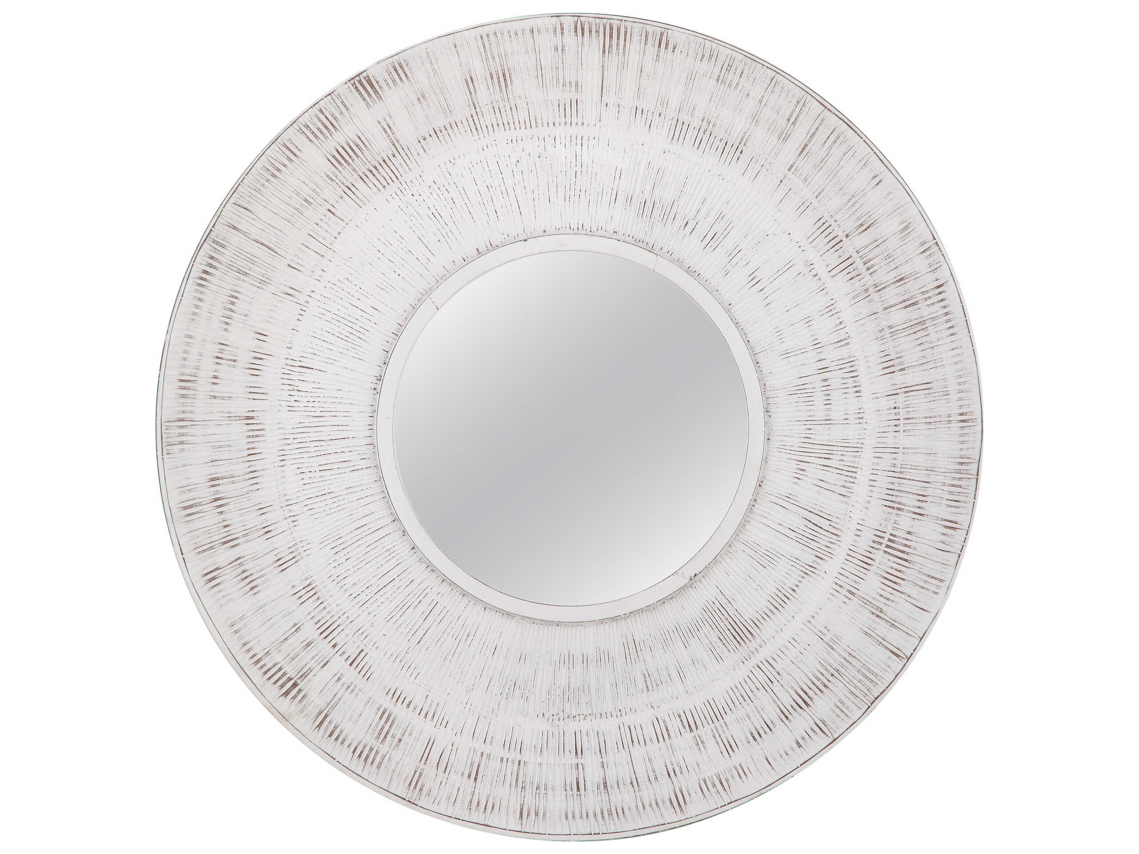 Bassett Mirror Ocean White Wall Round