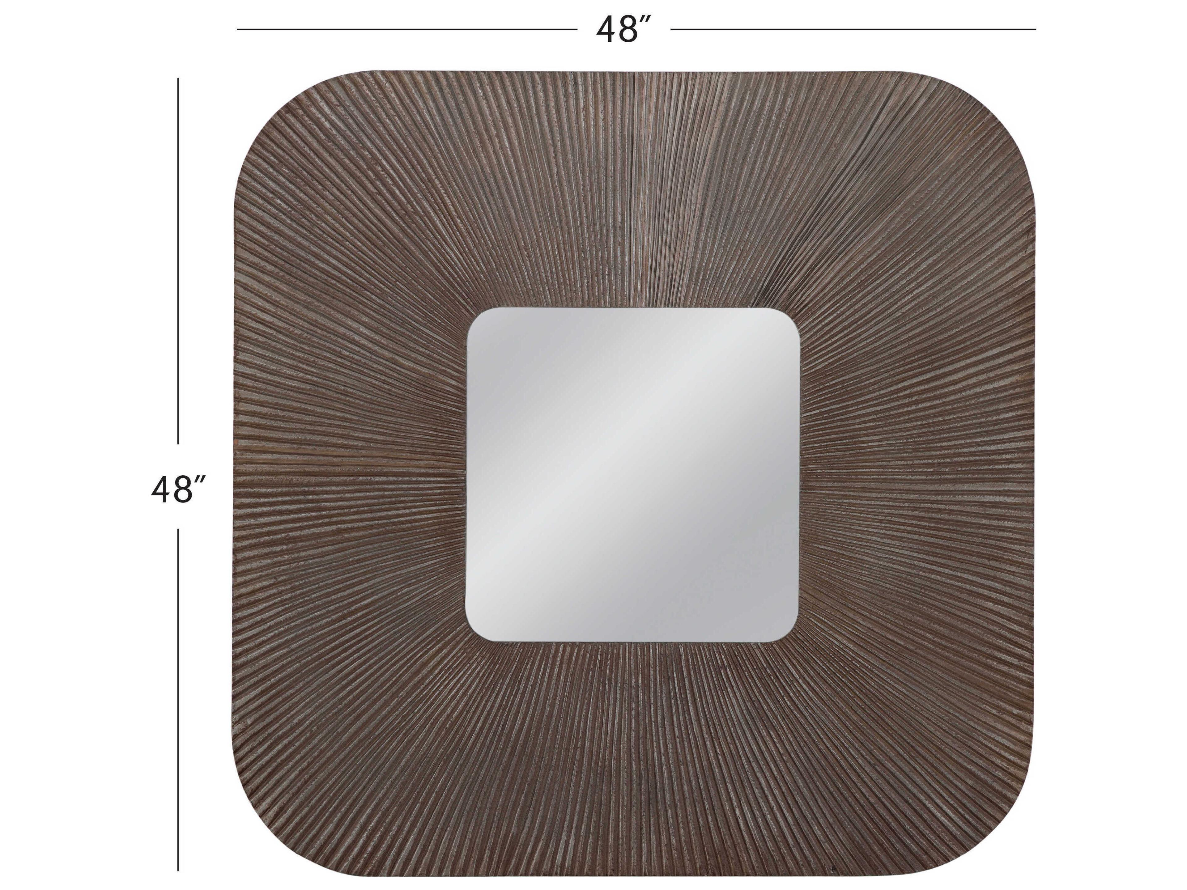 Bassett Mirror Zamba Brown Wall Square
