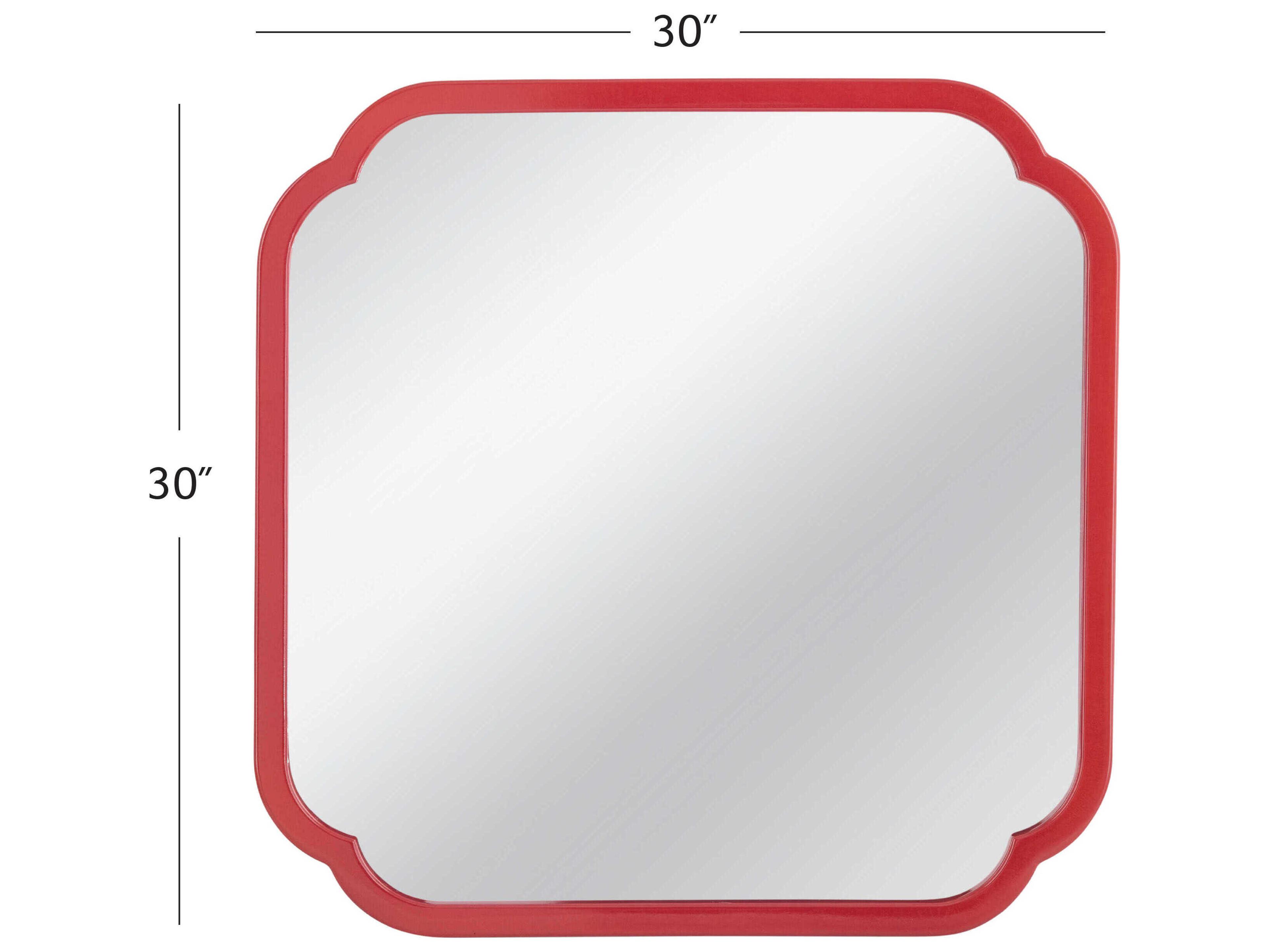 Bassett Mirror Flora Red Wall