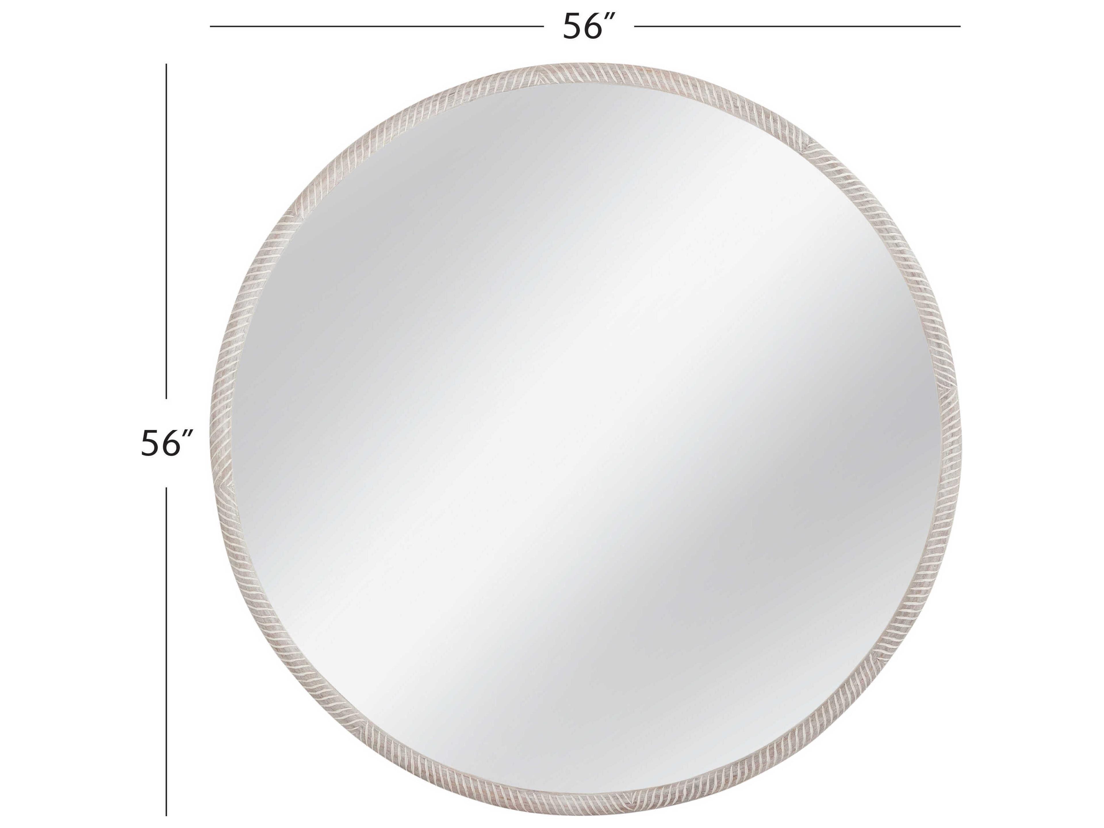 Bassett Mirror White Bechet Wall Mirror