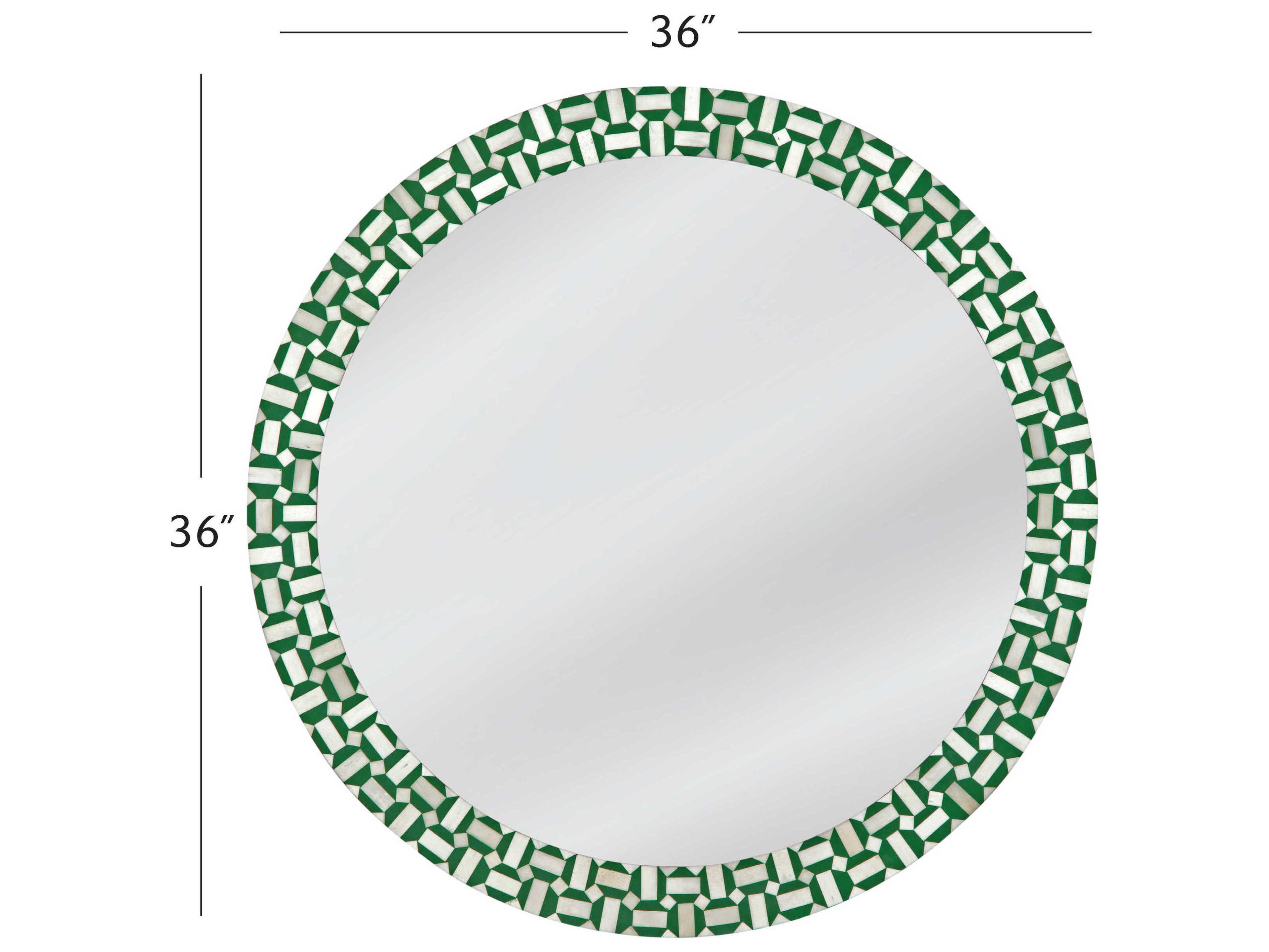 Bassett Mirror Green Alanis Wall Mirror