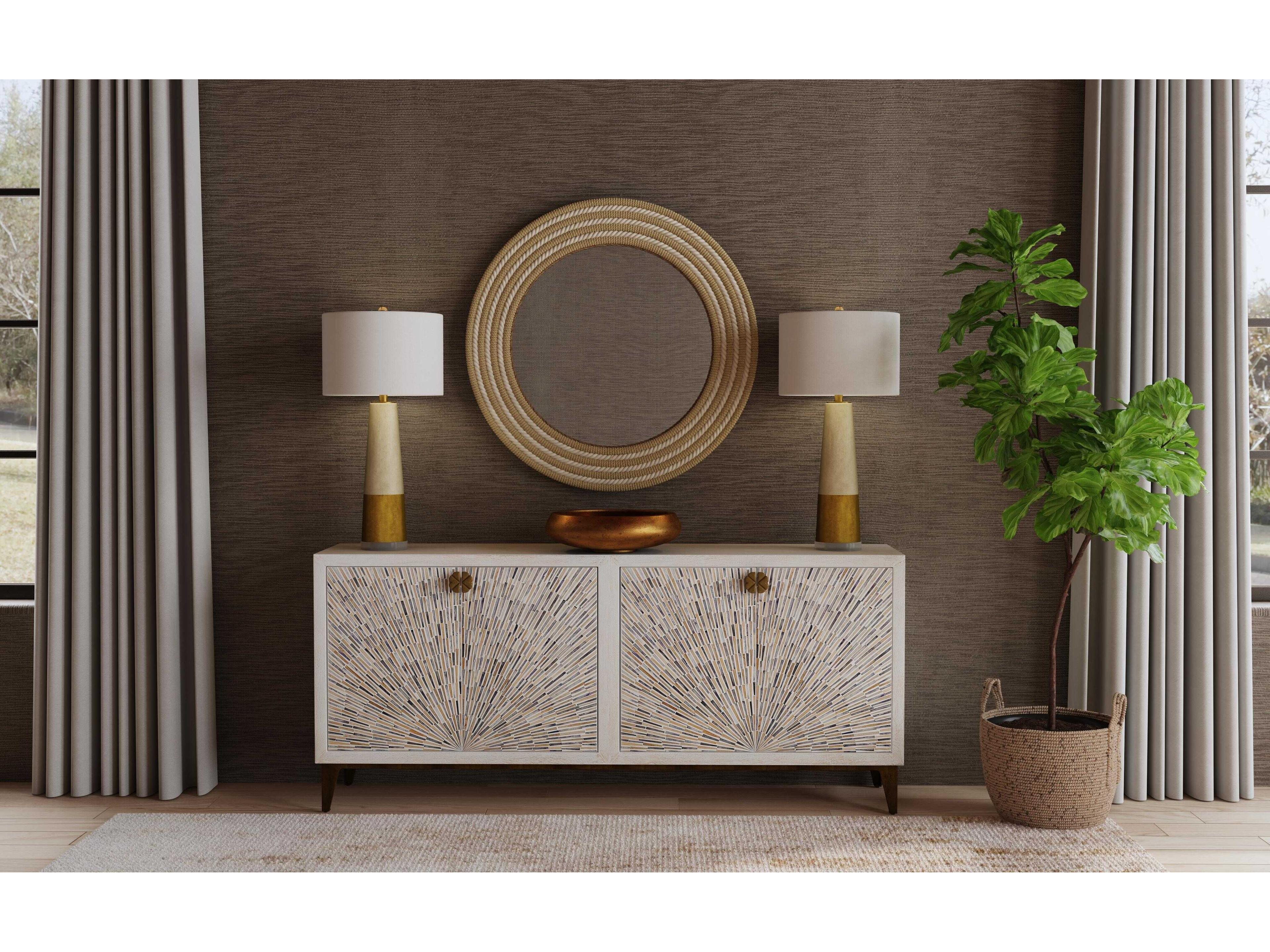 Bassett Mirror White Astern Wall Mirror