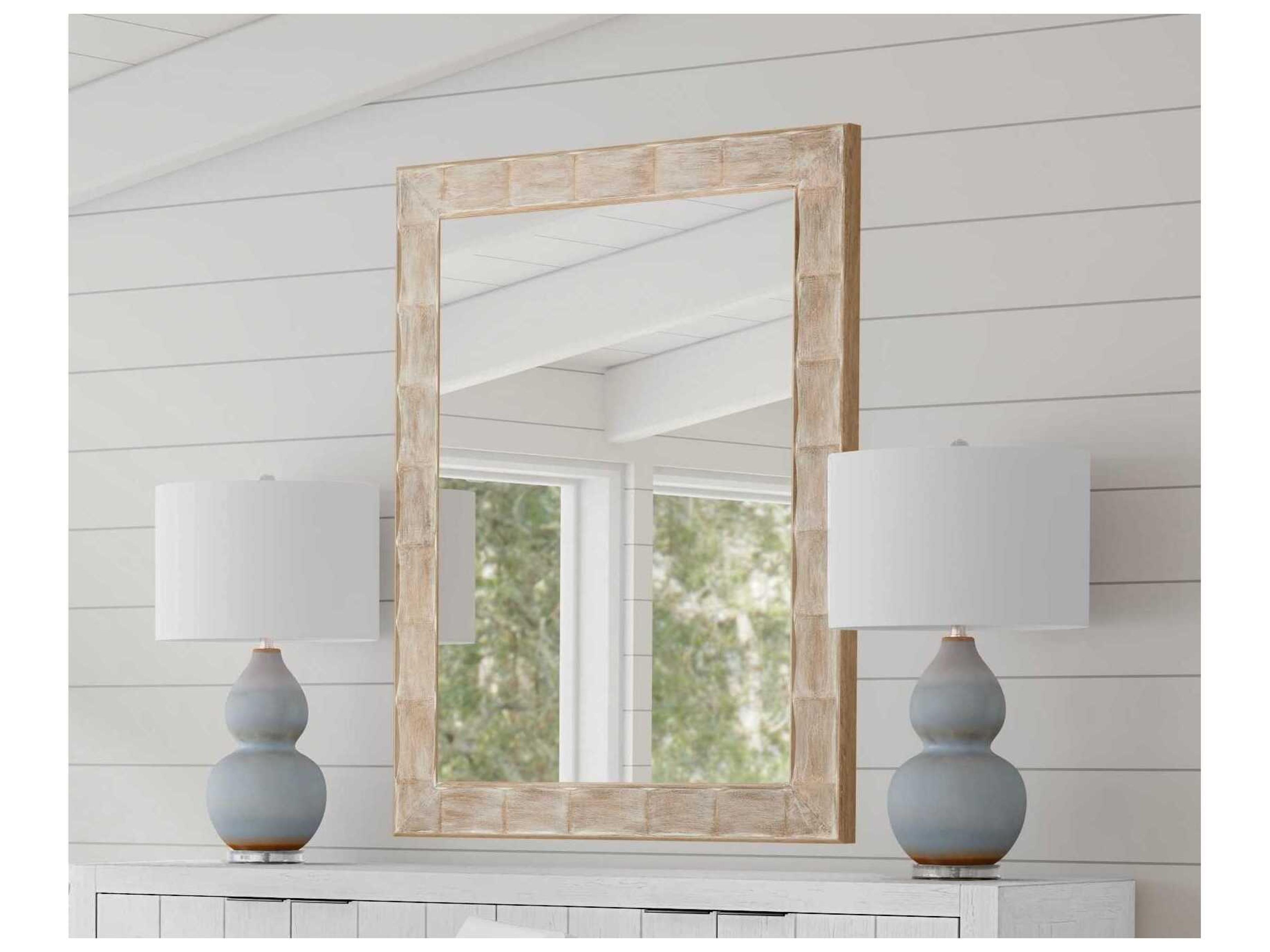 Bassett Mirror White Guyton Wall Mirror