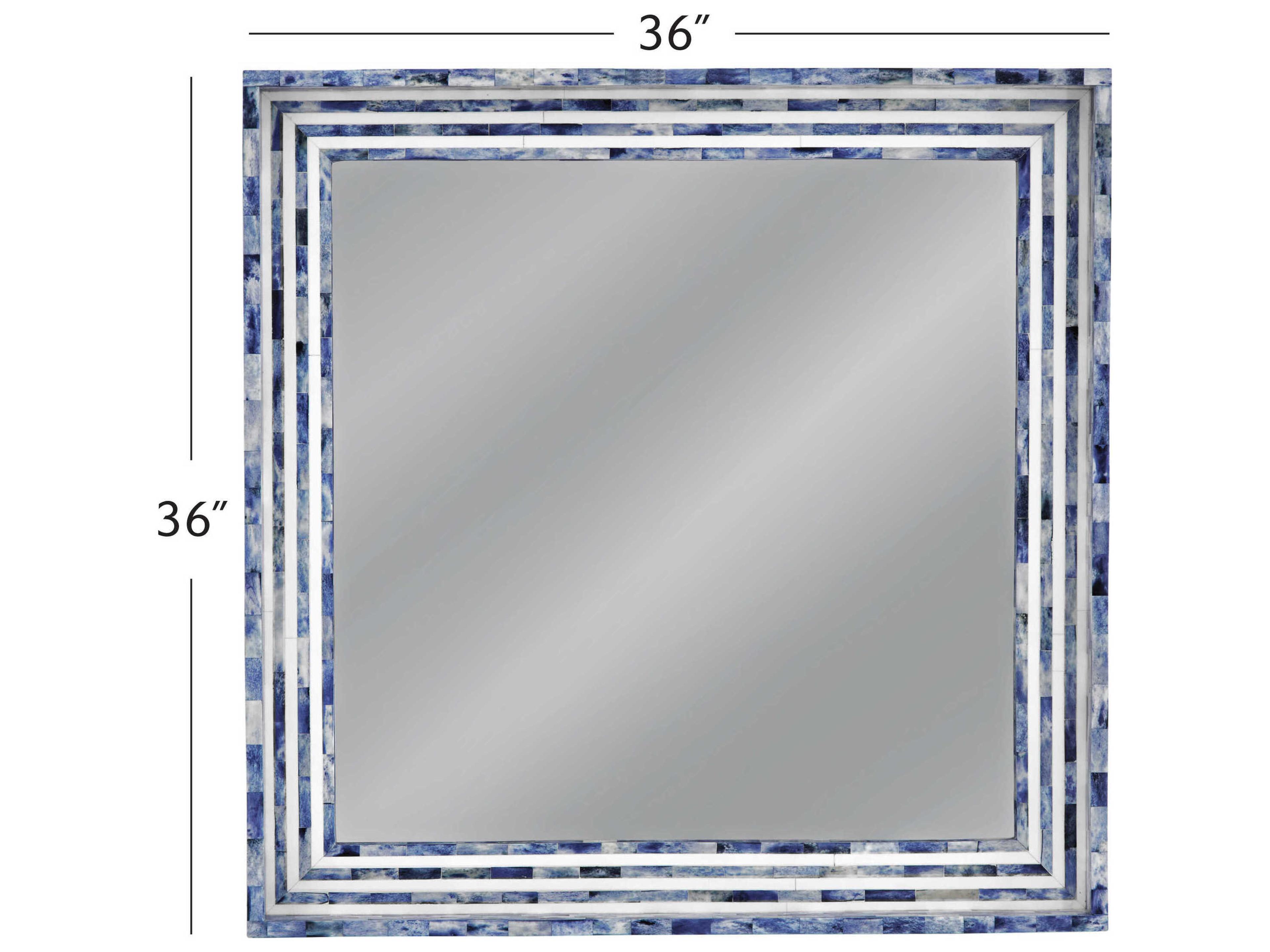 Bassett Mirror Mabrey Blue Wall Square