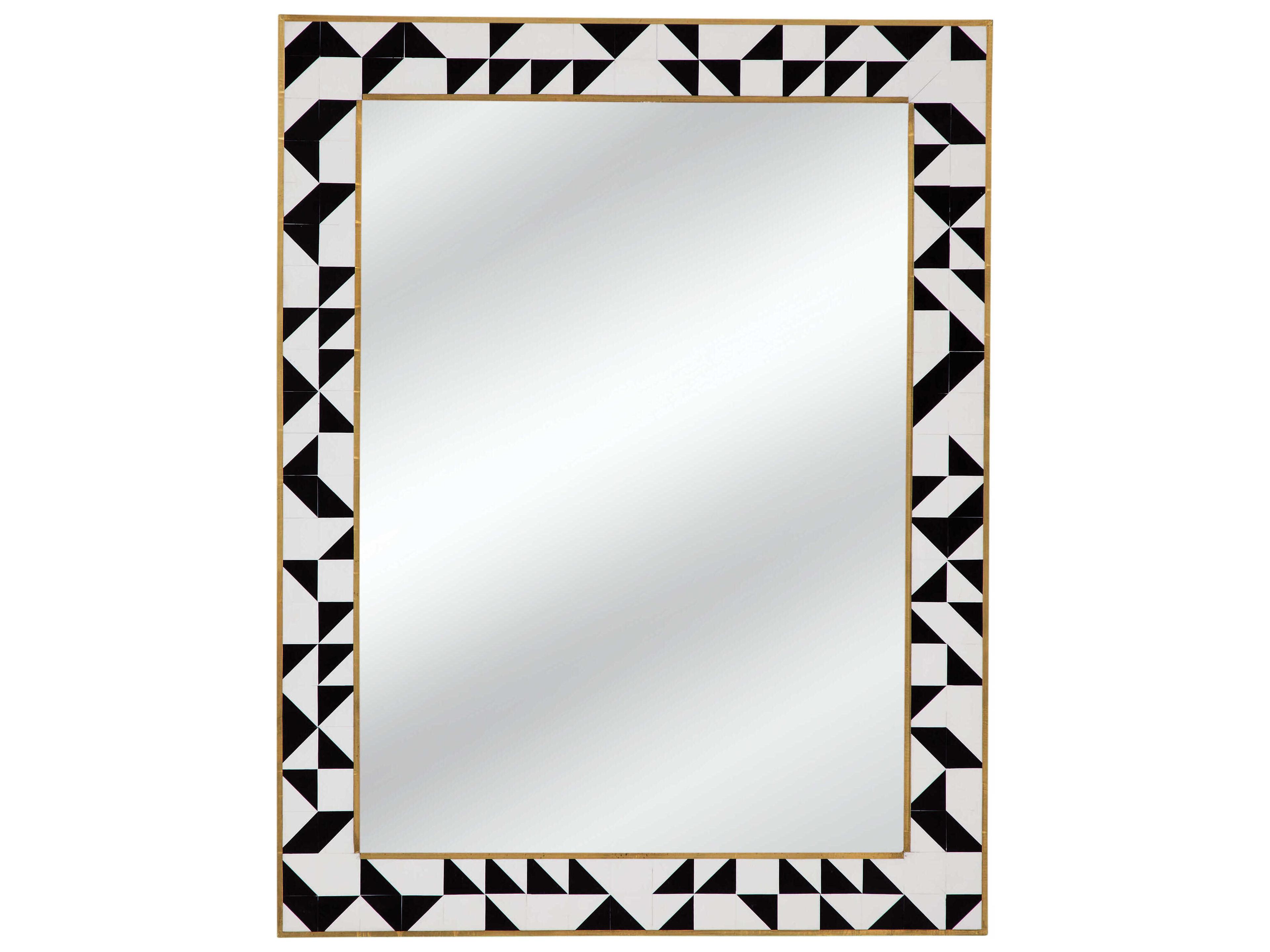 Bassett Mirror Macari Black Wall Rectangular