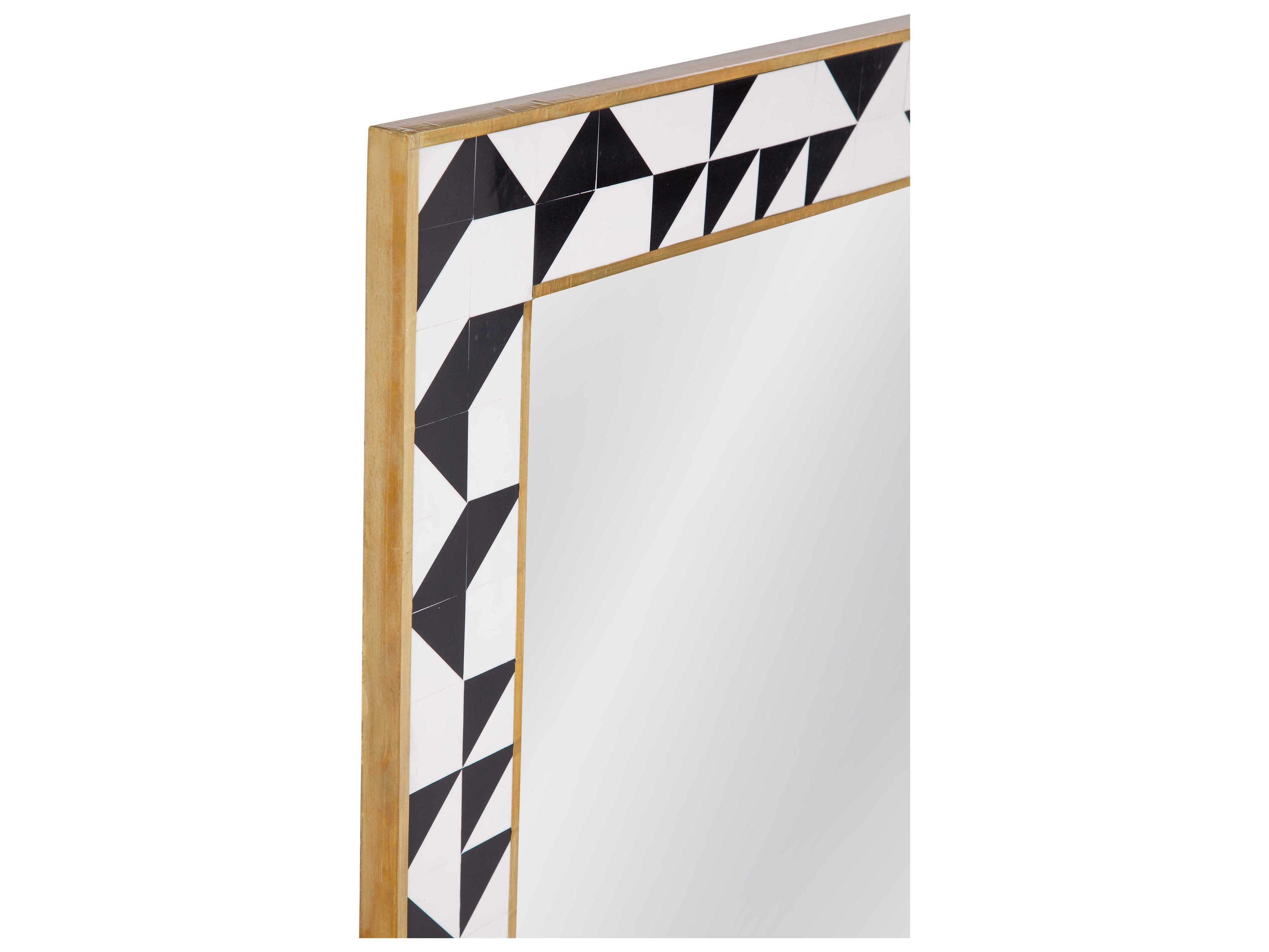 Bassett Mirror Macari Black Wall Rectangular