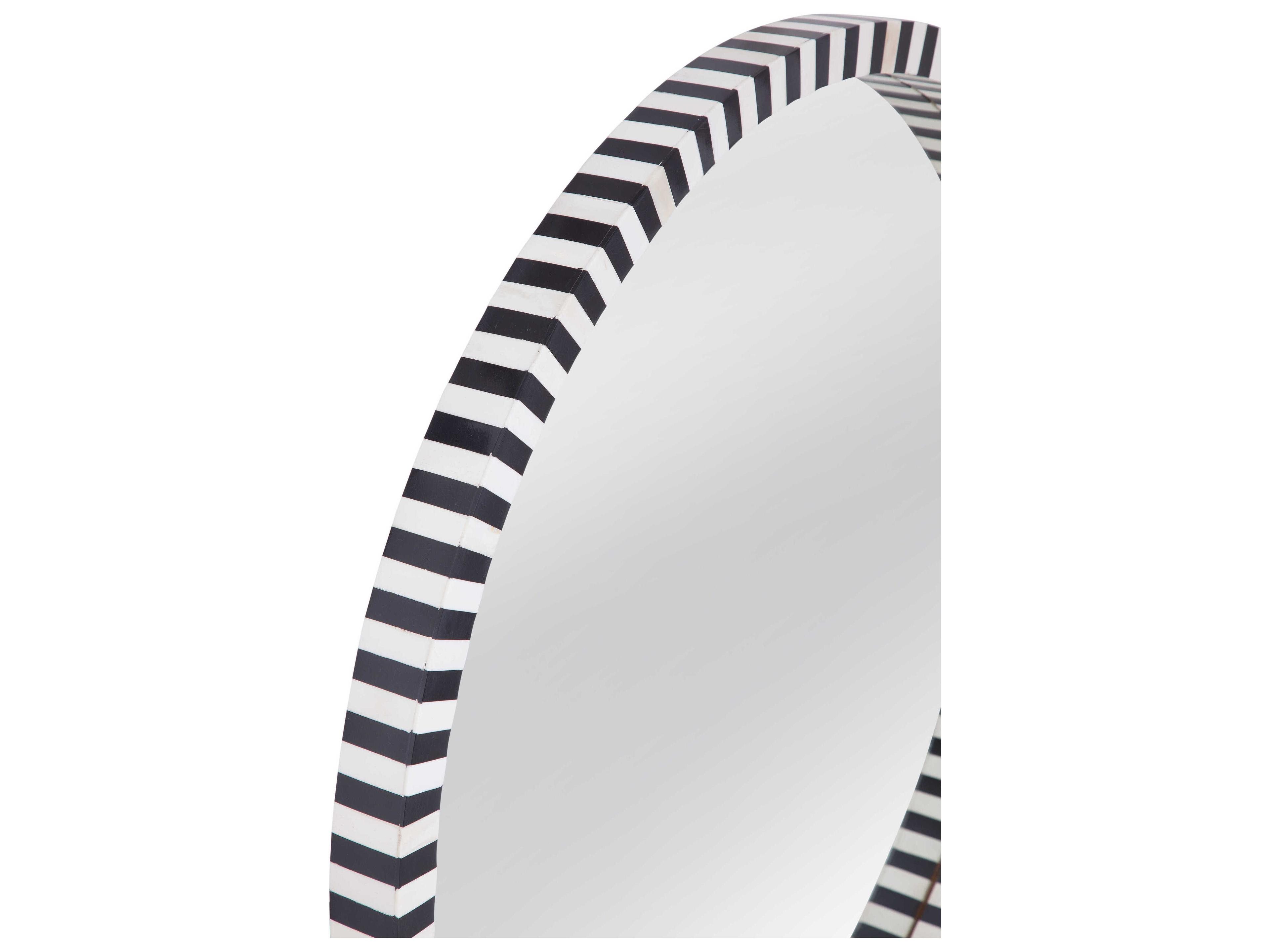 Bassett Mirror Macardle Black Wall Round