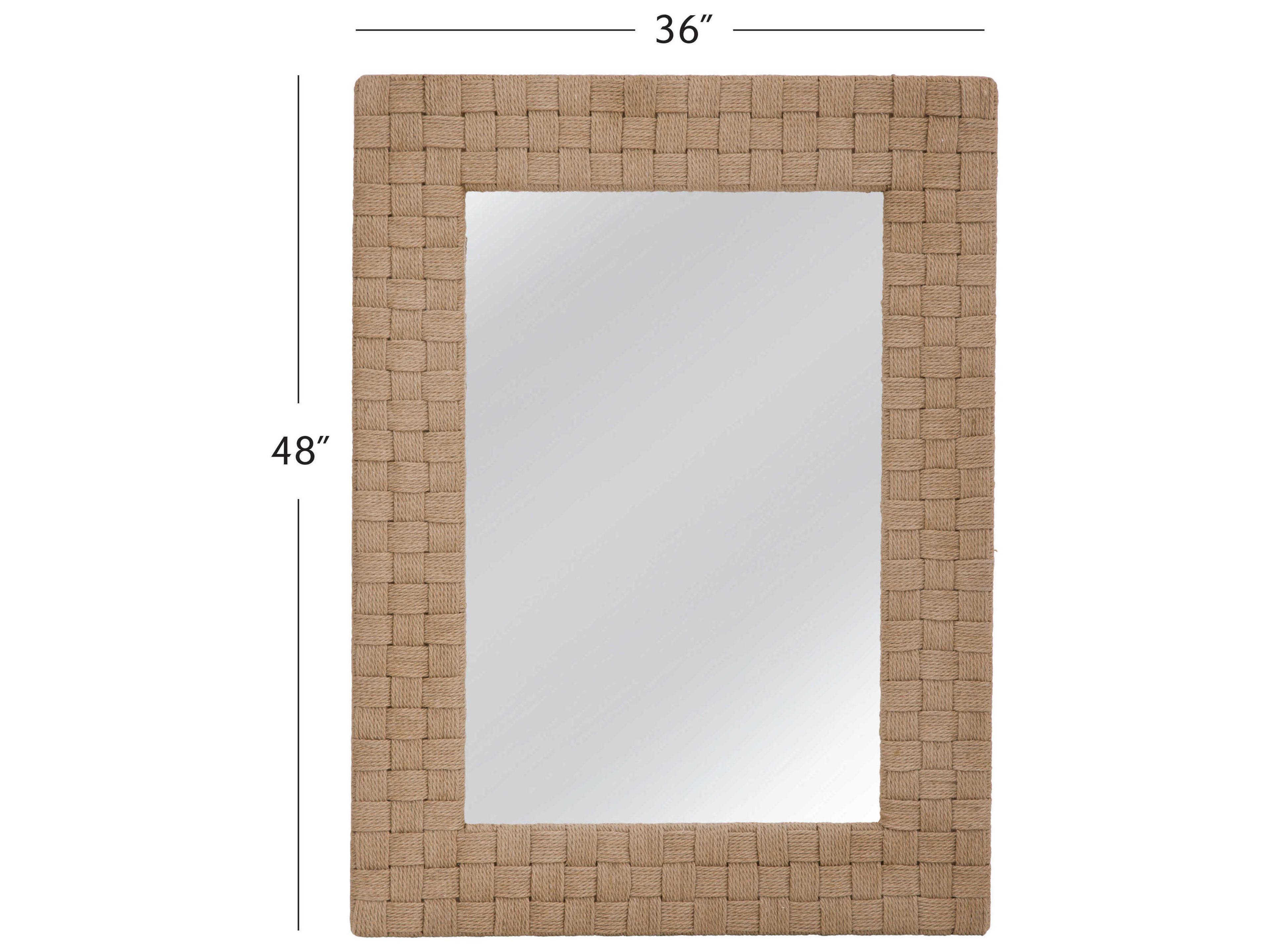 Bassett Mirror Darlington Brown Wall Rectangular