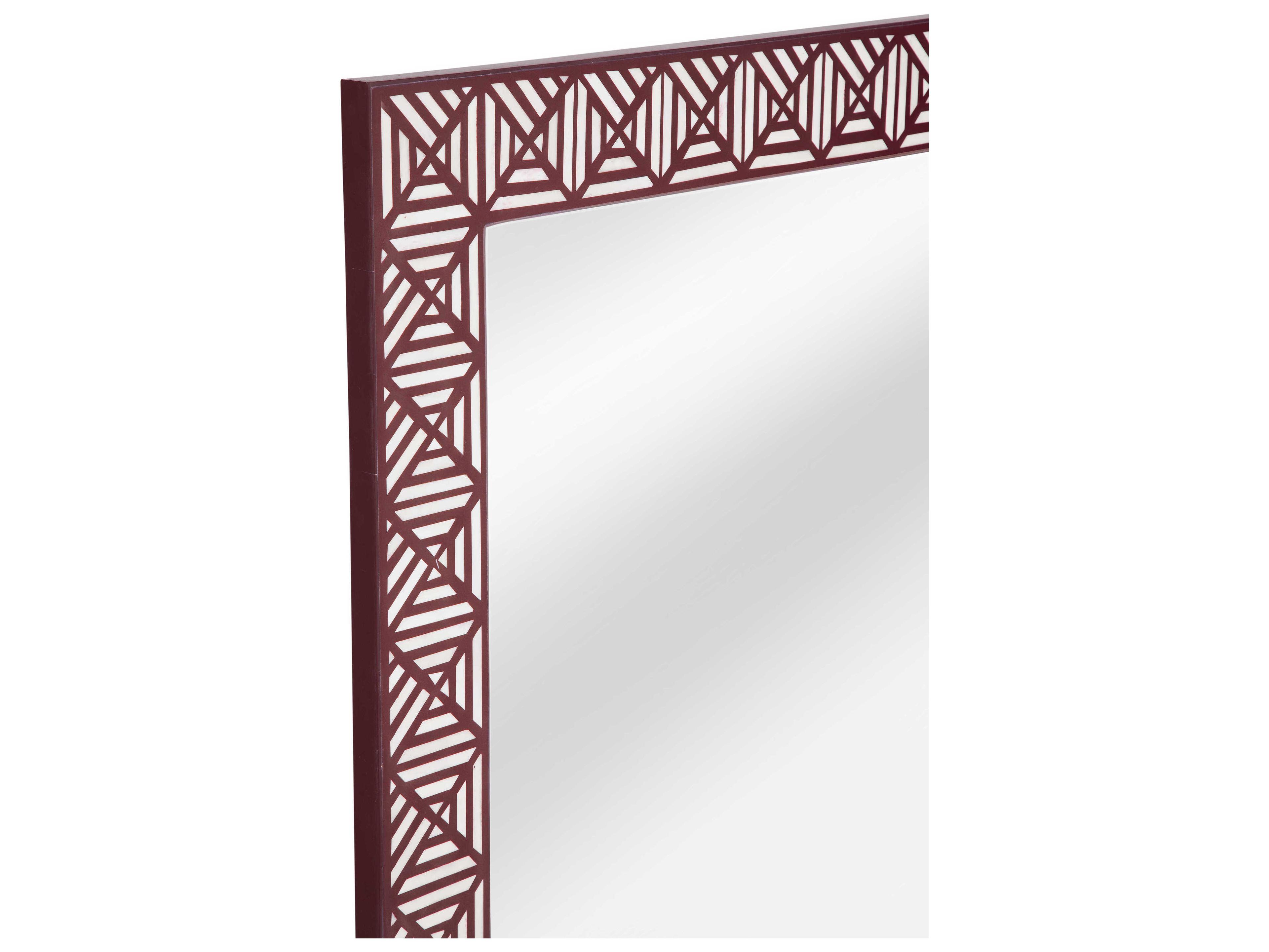 Bassett Mirror Rouge Red Wall Rectangular