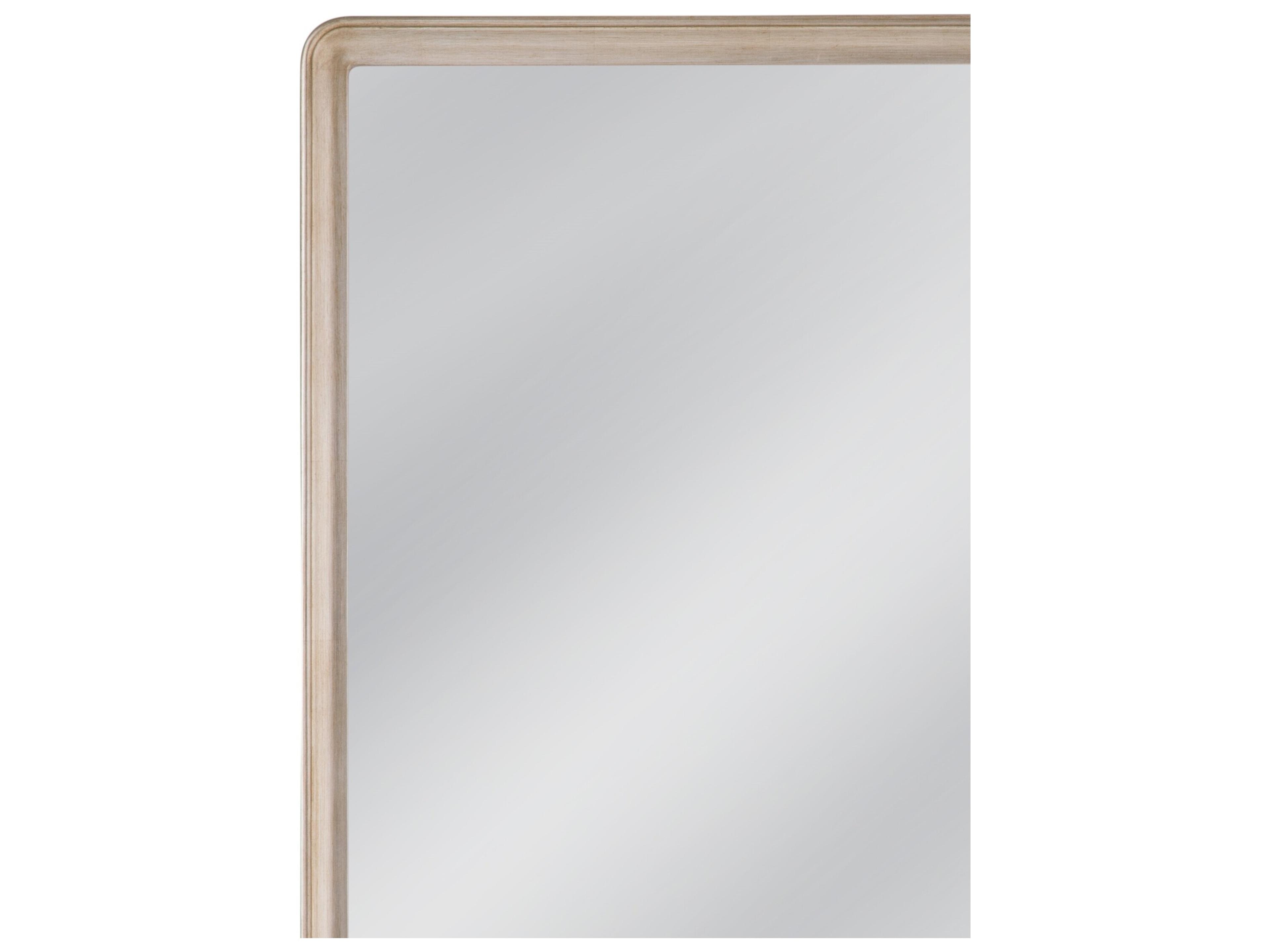 Bassett Mirror Lancelle Antique Silver Rectangular Wall Mirror