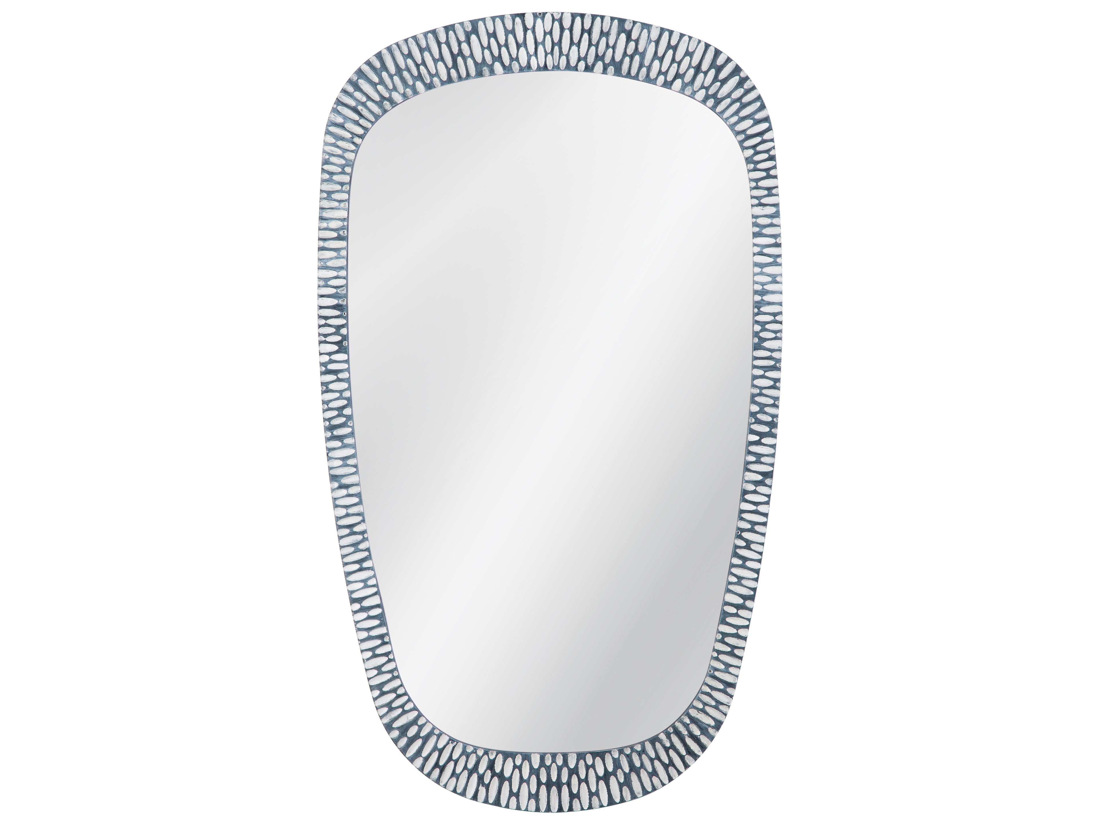 Maddox Distressed Gray Wall Mirror