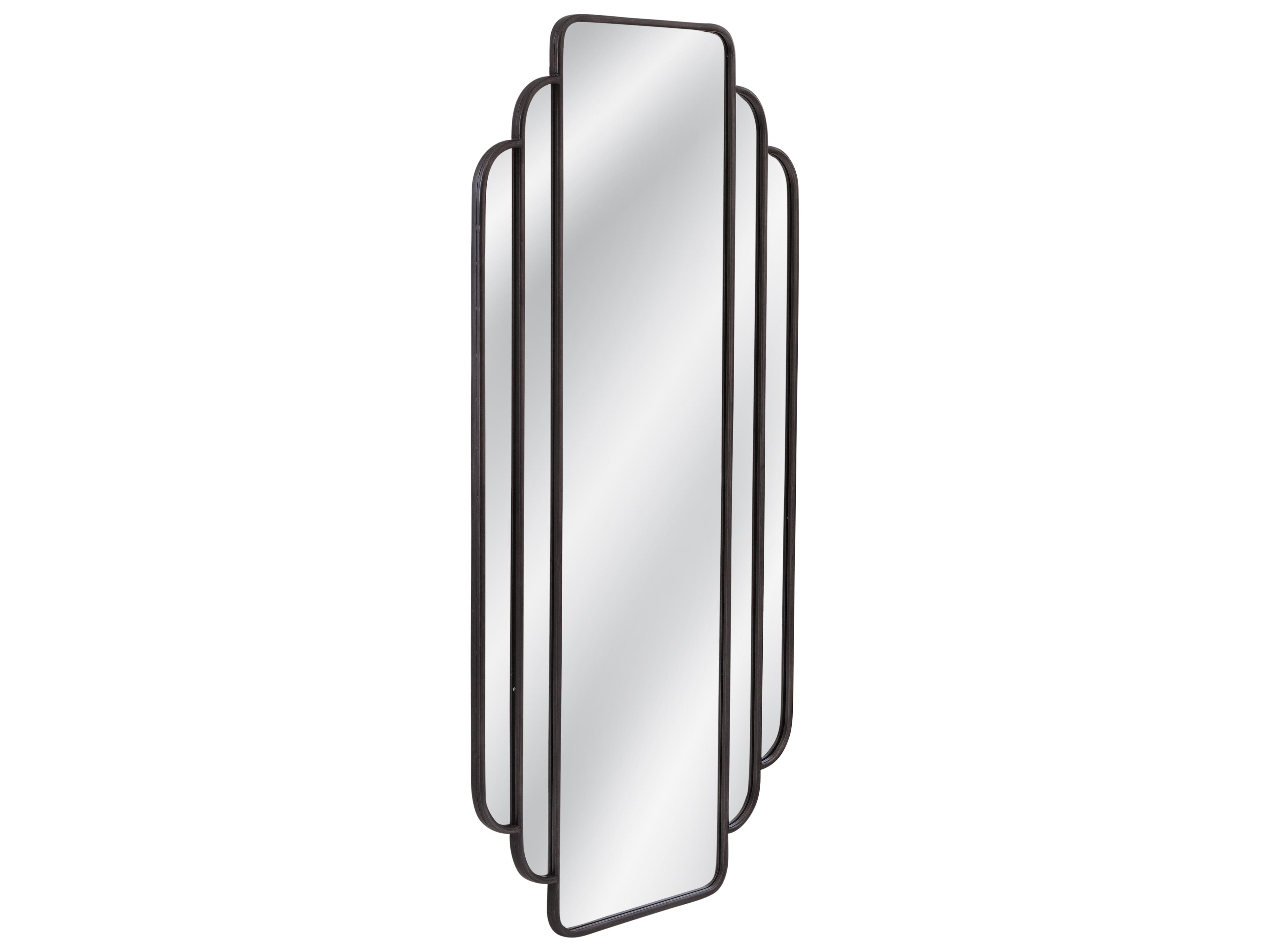 Bassett Mirror Gatsby Matte Black Wall Mirror