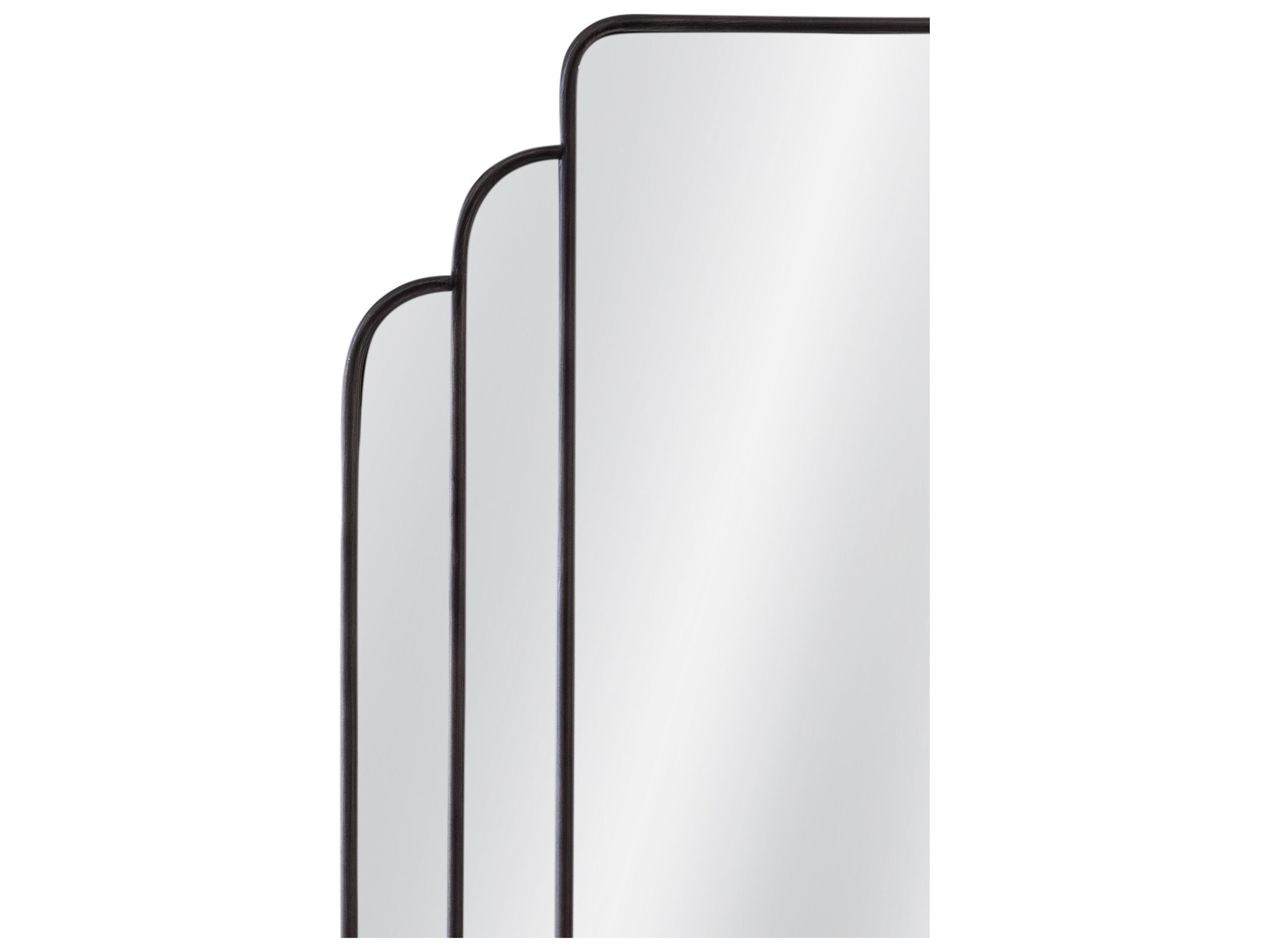 Bassett Mirror Gatsby Matte Black Wall Mirror