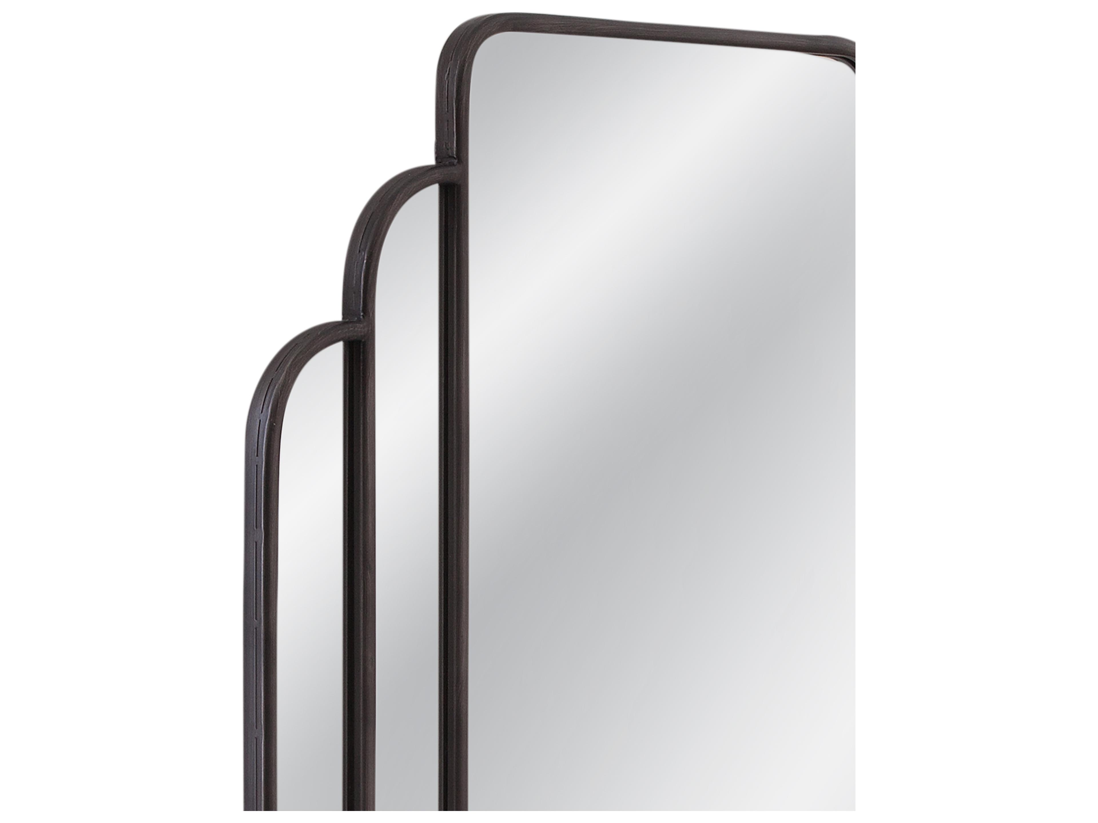 Bassett Mirror Gatsby Matte Black Wall Mirror