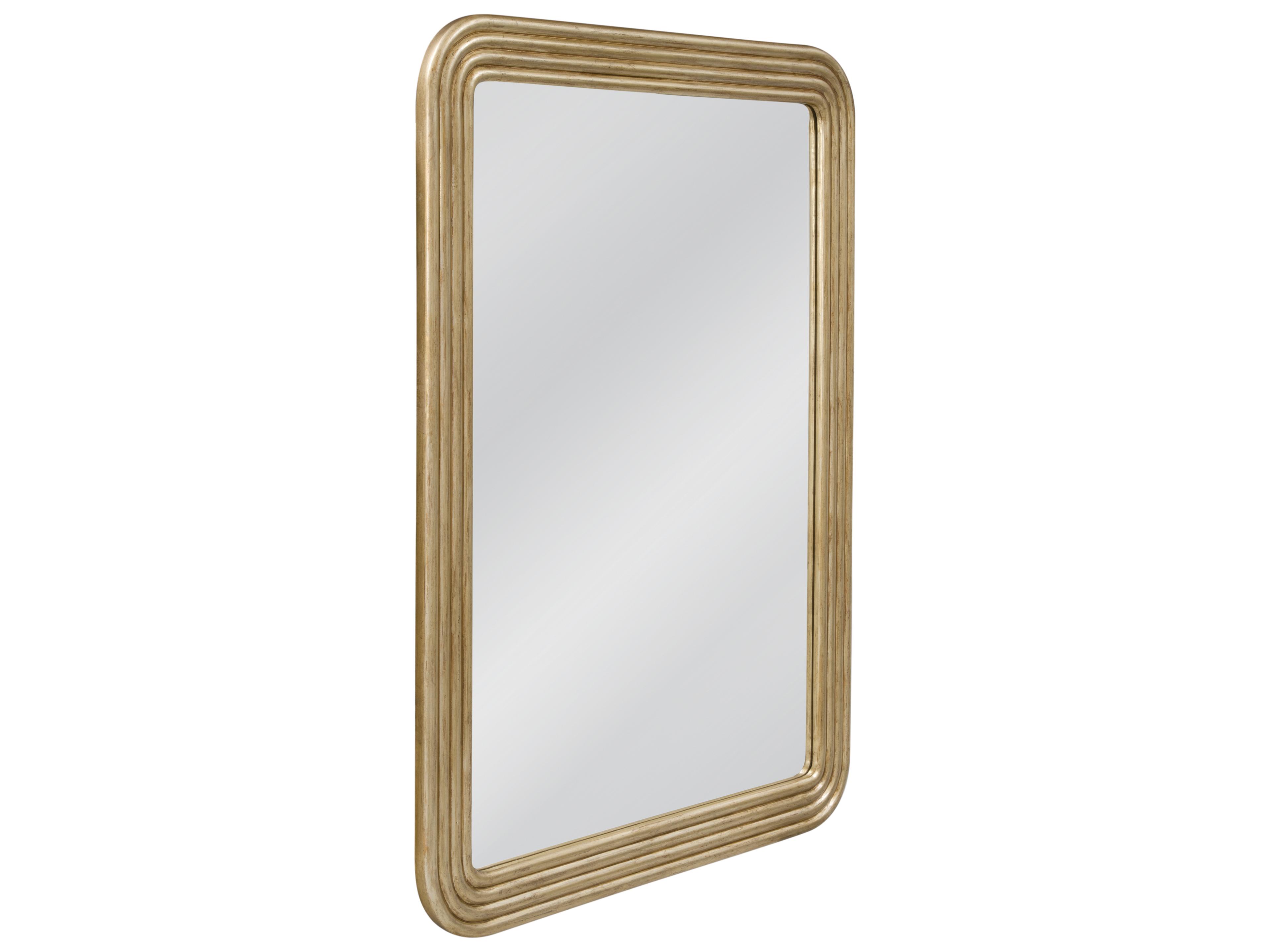 Bassett Mirror Yevette Antique Gold Rectangular Wall Mirror