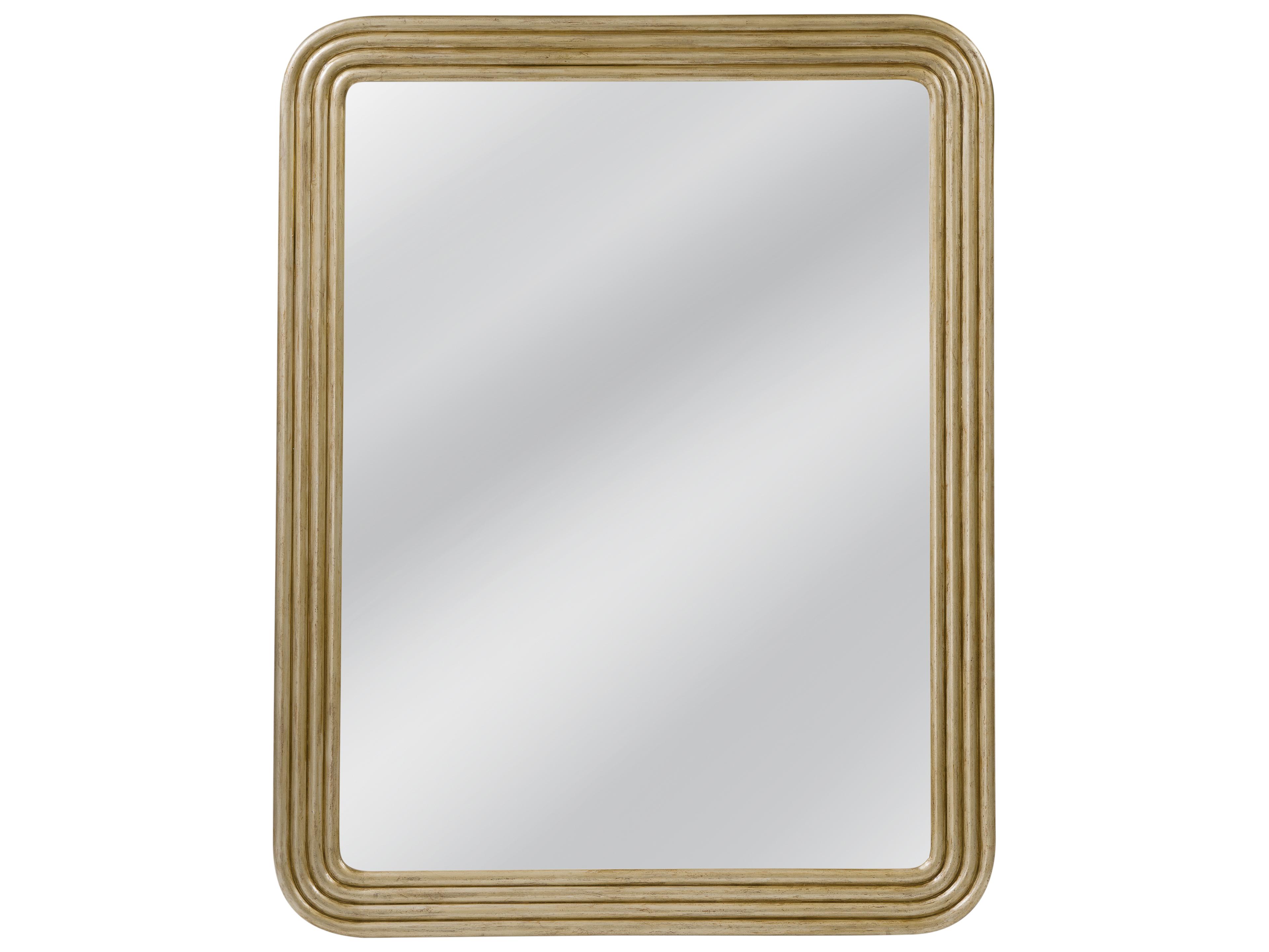 Bassett Mirror Yevette Antique Gold Rectangular Wall Mirror