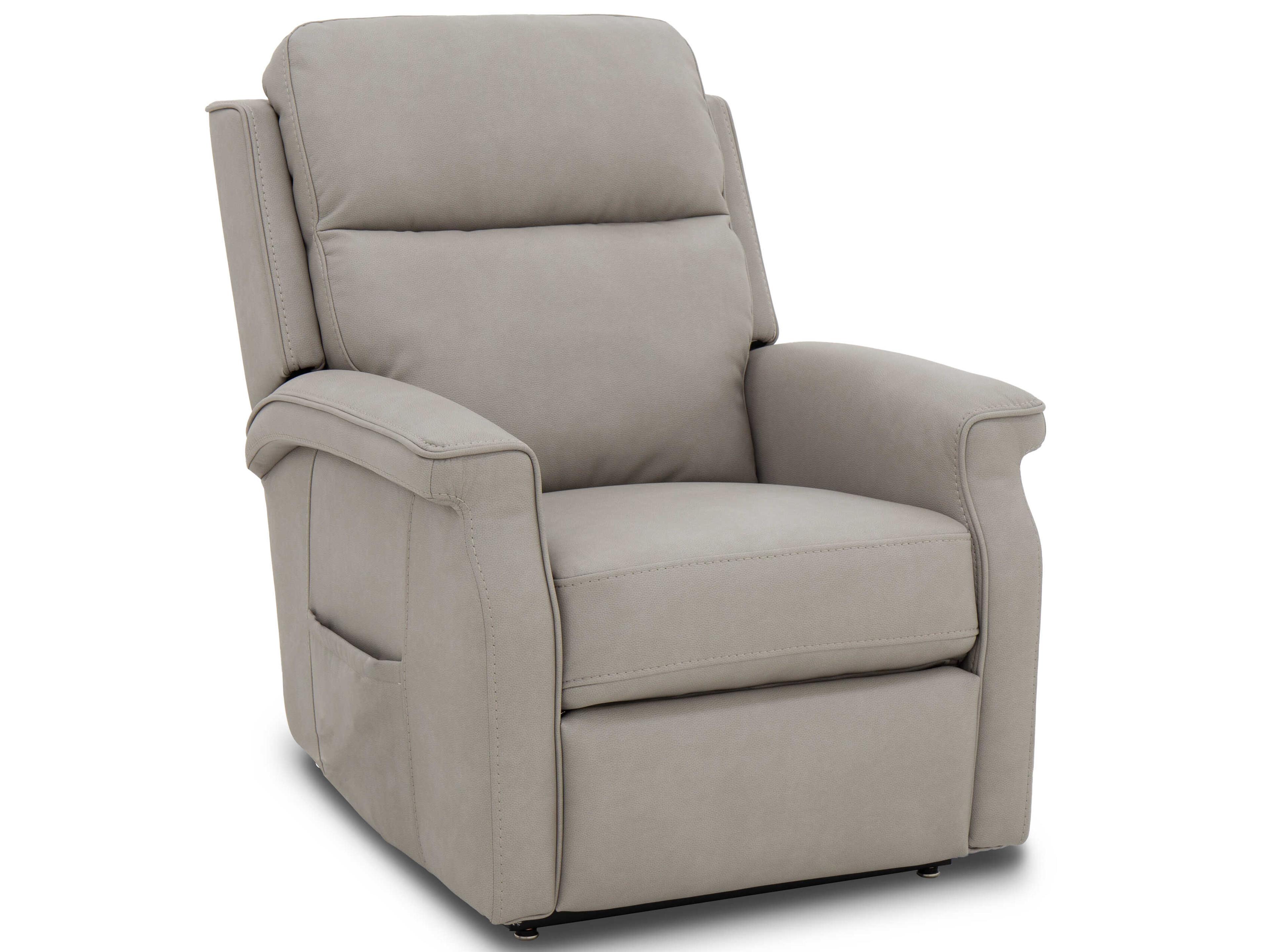 Lux Recline & Lift Lena Cappriccio Dove Gray Upholstered Recliner