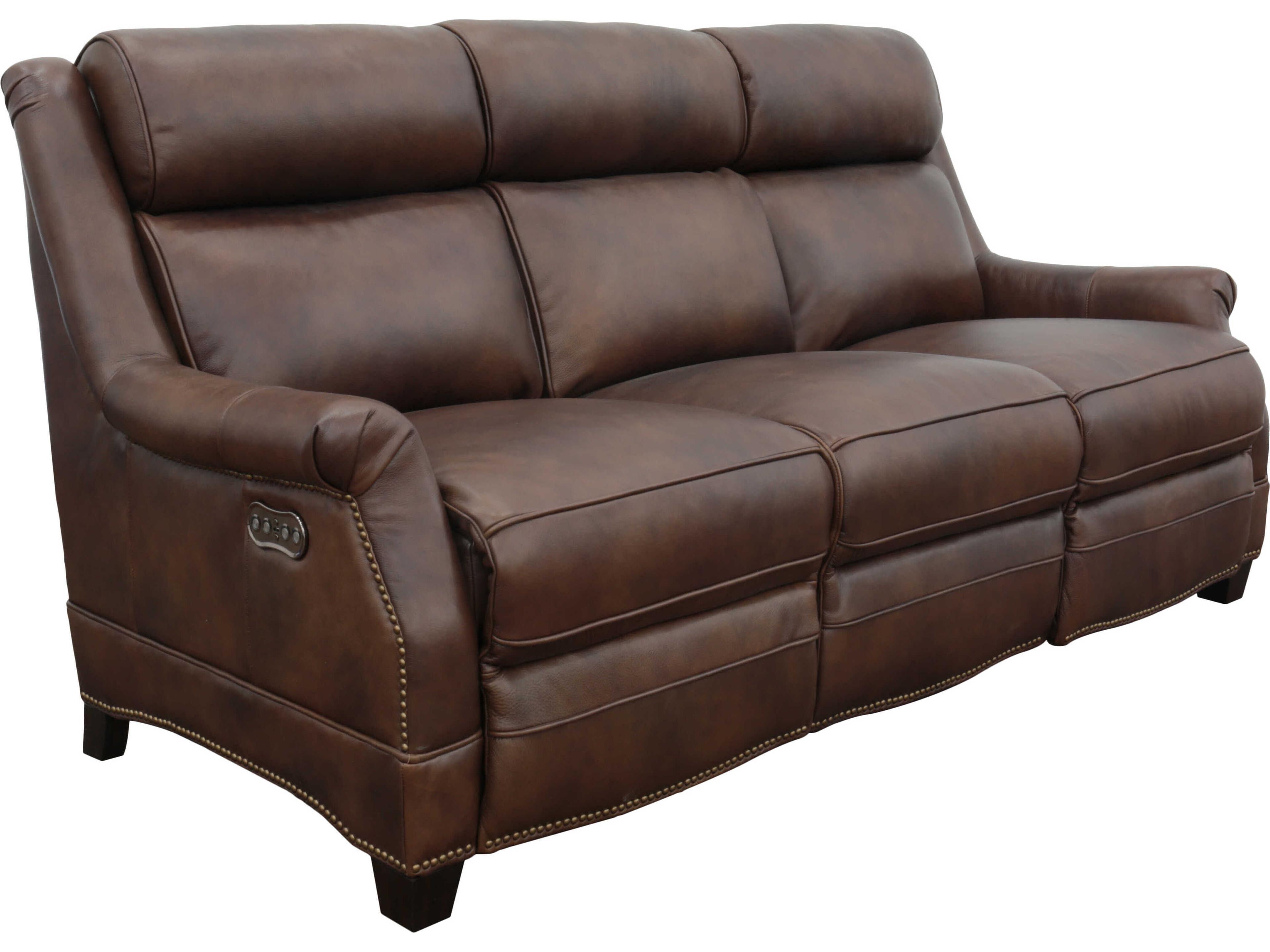 Vintage Warrendale Worthington Cognac Brown Leather Sofa