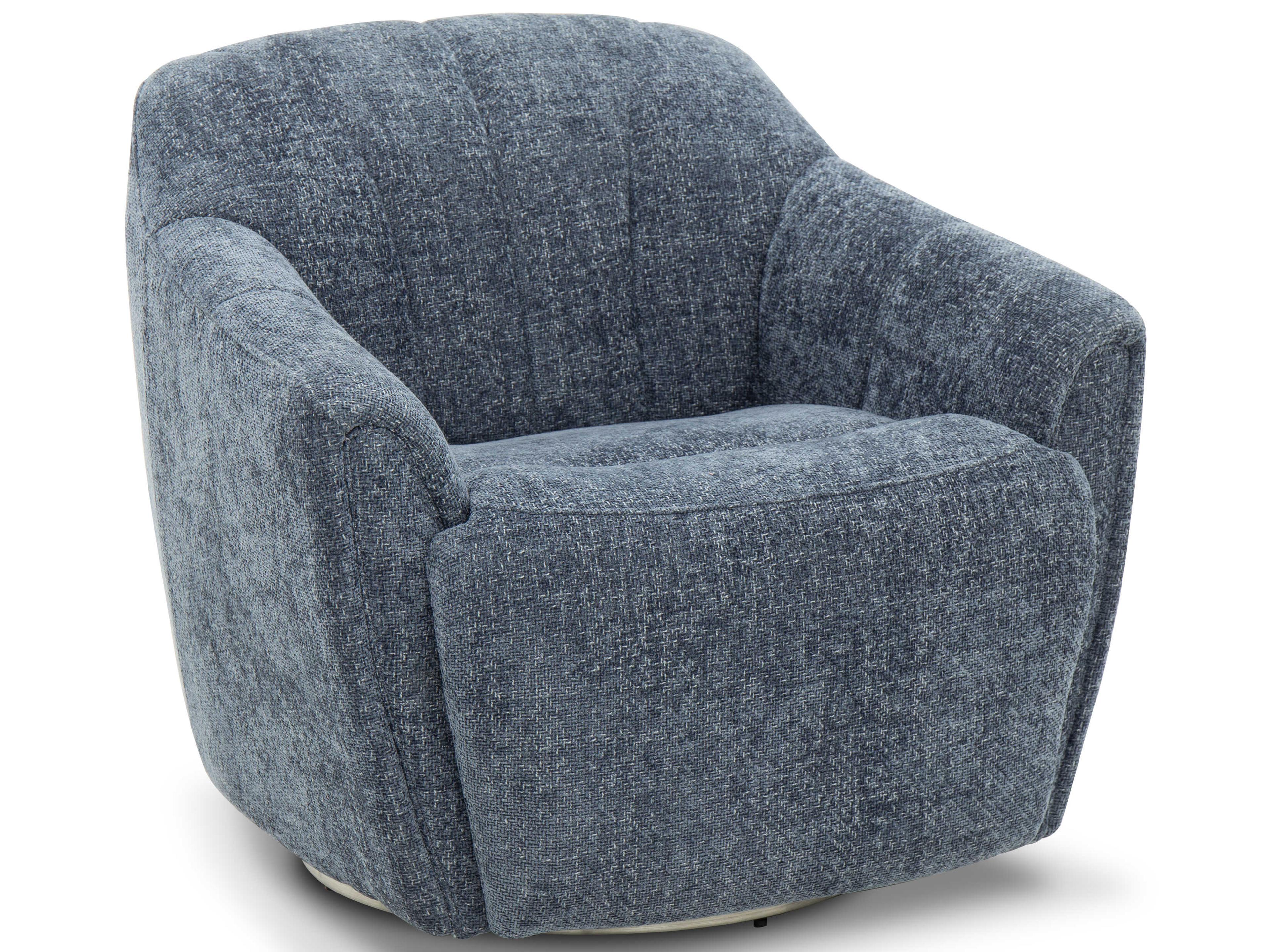 Feet Up Millie Maze Denim Blue Upholstered Recliner