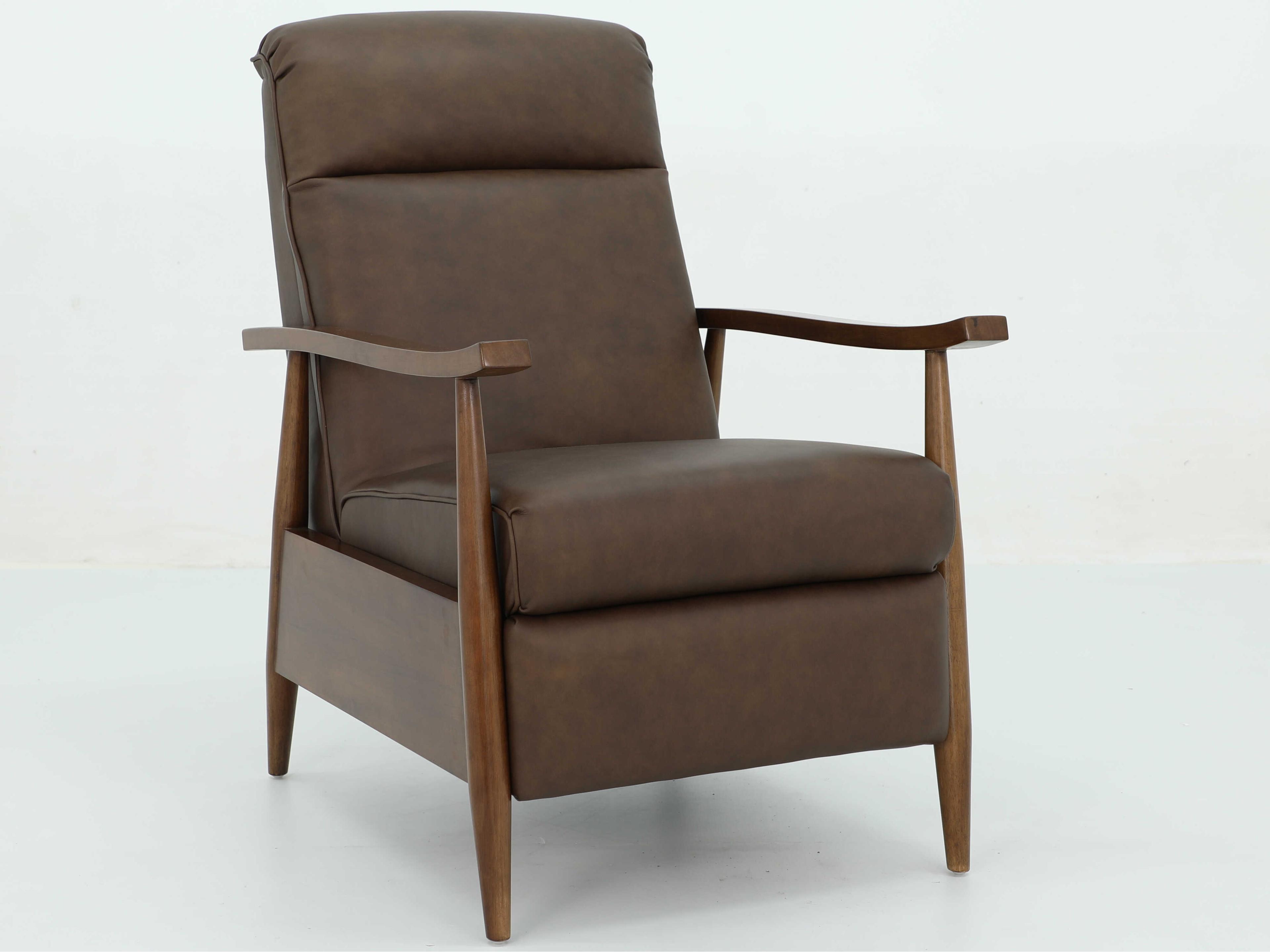 Woodlands Hampton Oasis Walnut Brown Leather Recliner
