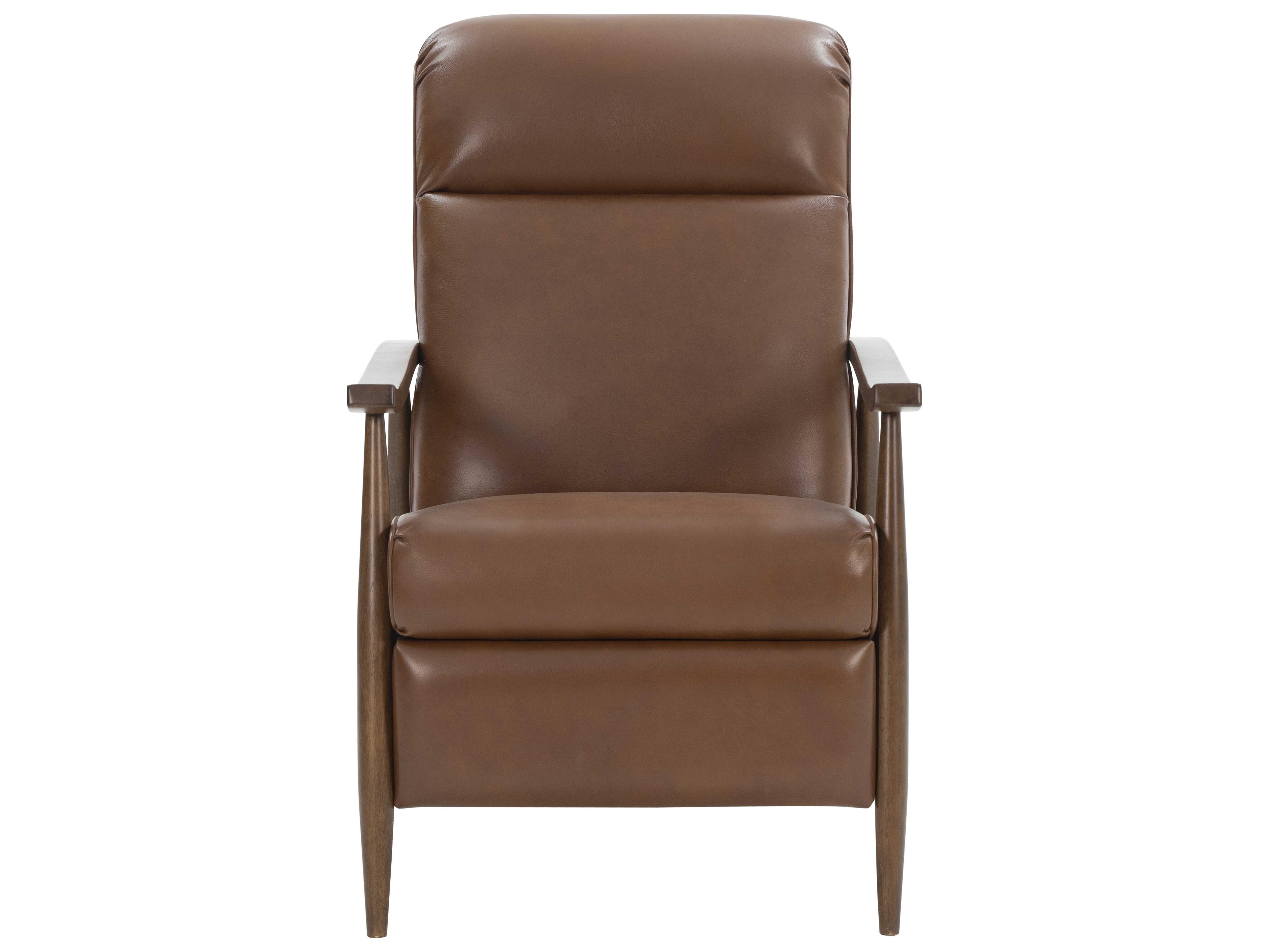 Barcalounger Woodlands Hampton Colchester Bitters Brown Leather Recliner