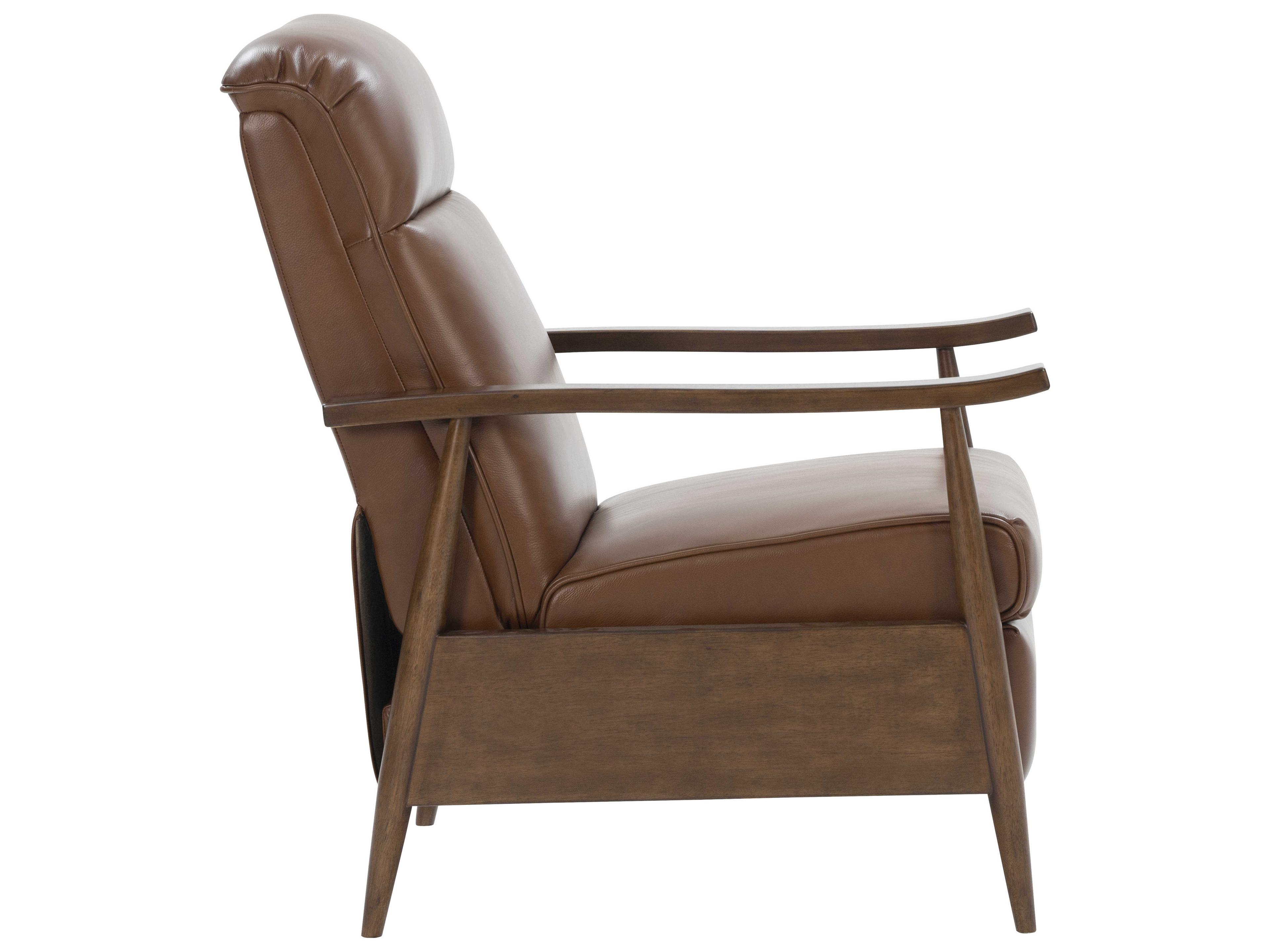 Barcalounger Woodlands Hampton Colchester Bitters Brown Leather Recliner