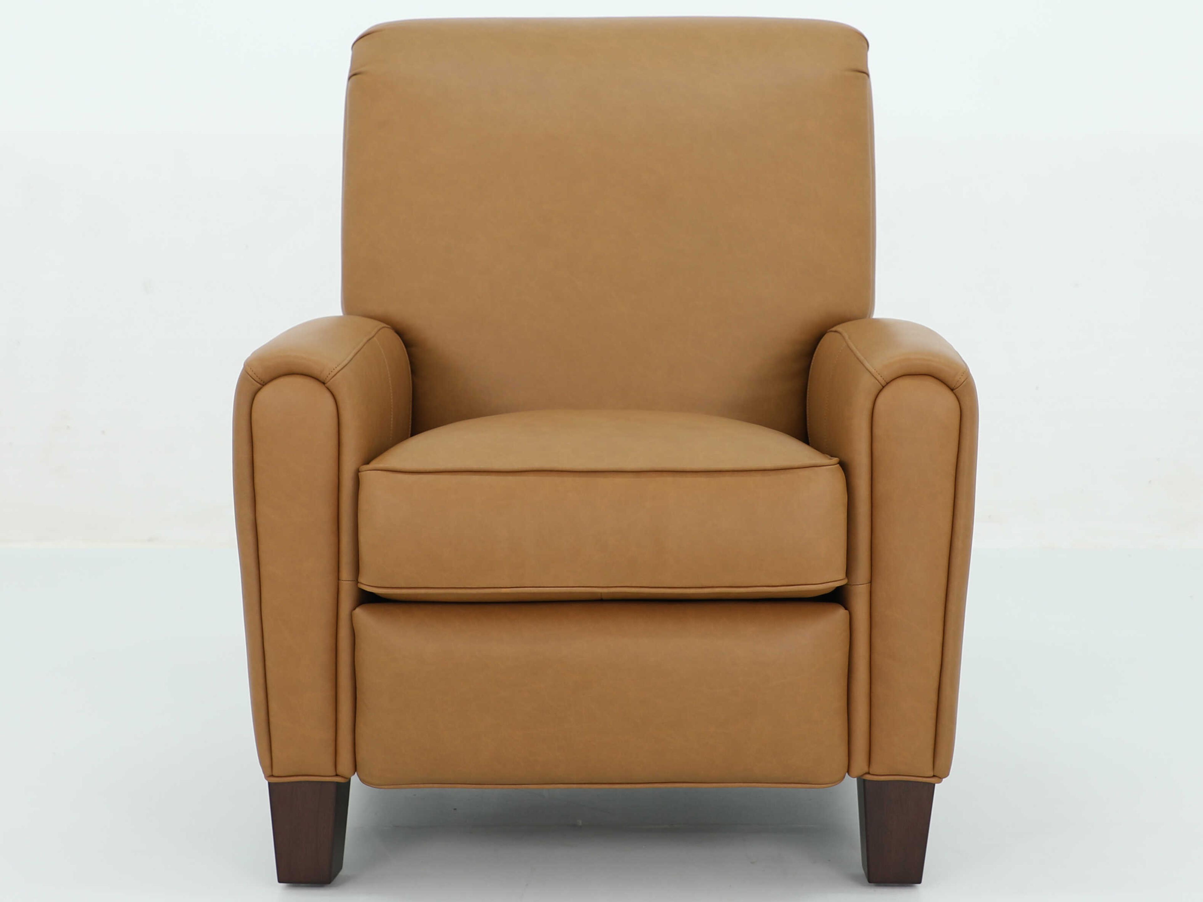 Barcalounger Vintage Harrington Santa Fe Brandy Brown Leather Recliner