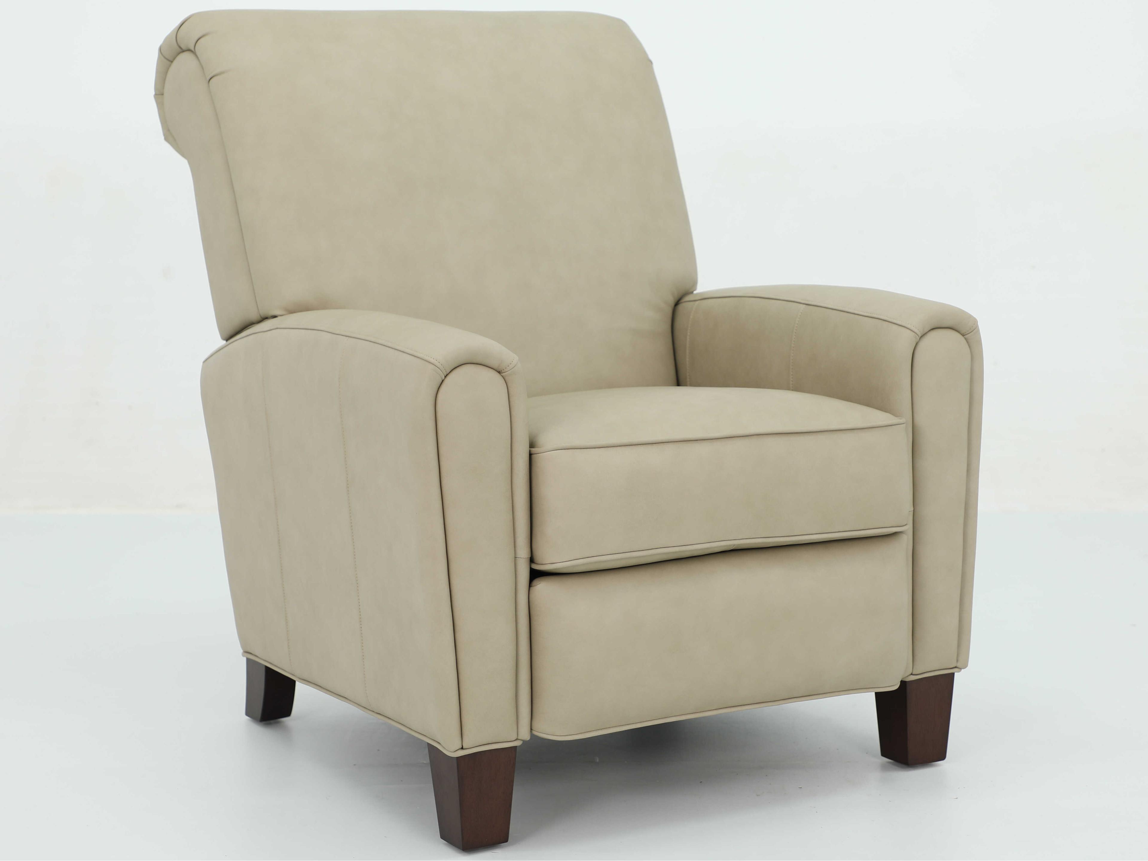 Vintage Harrington Cashmere Stone Tan Leather Recliner