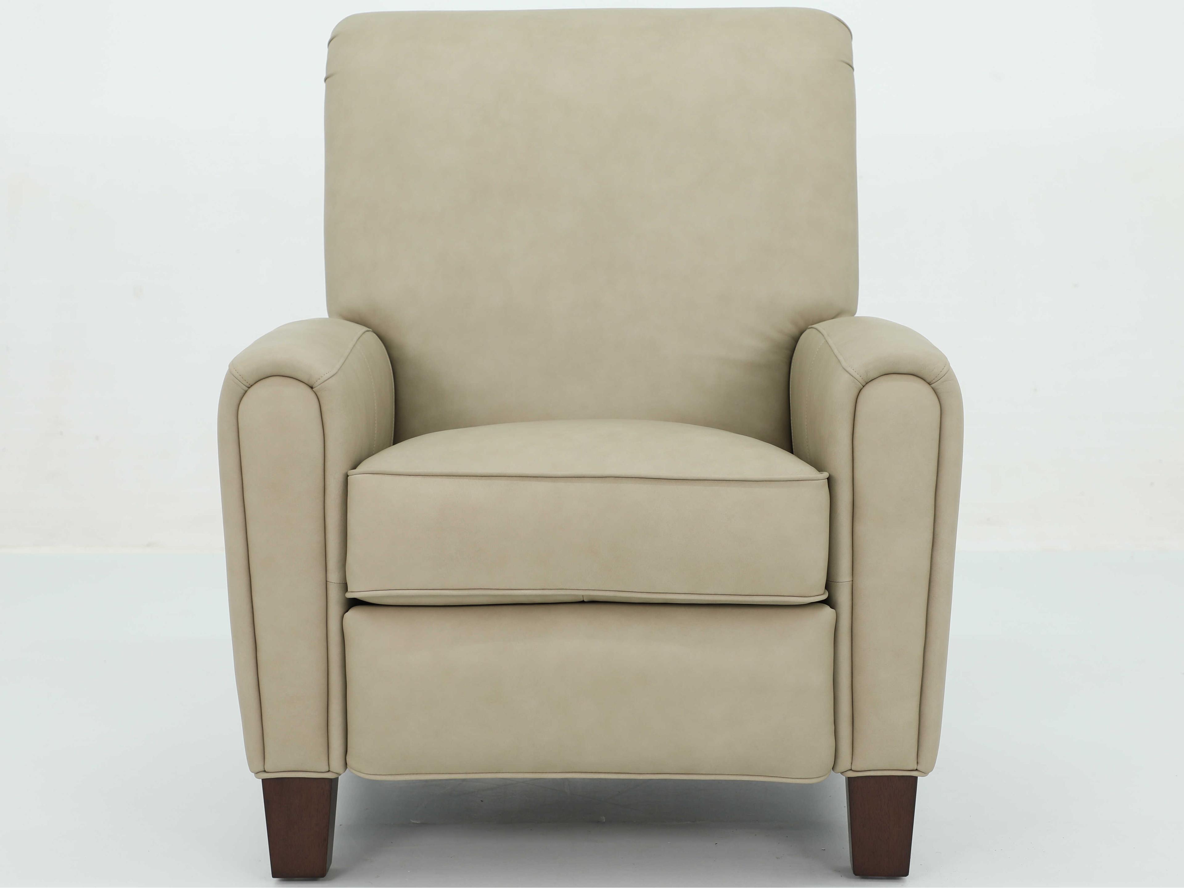 Barcalounger Vintage Harrington Cashmere Stone Tan Leather Recliner