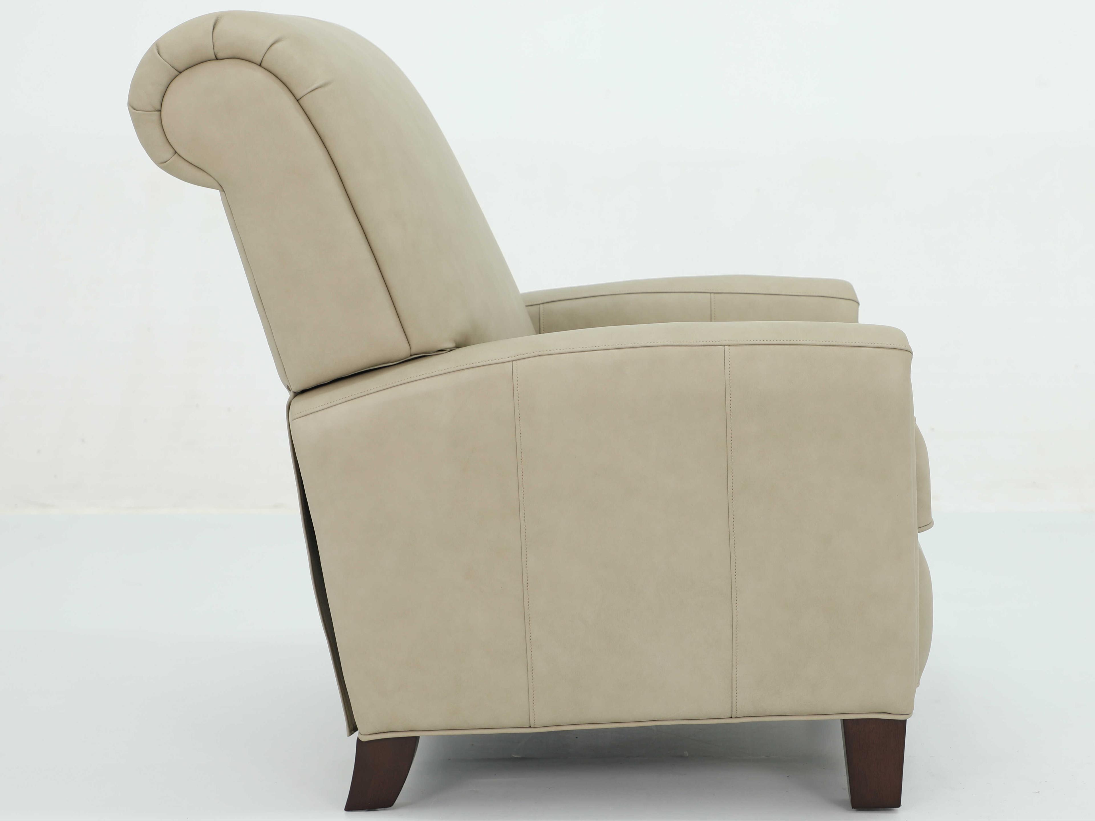 Barcalounger Vintage Harrington Cashmere Stone Tan Leather Recliner