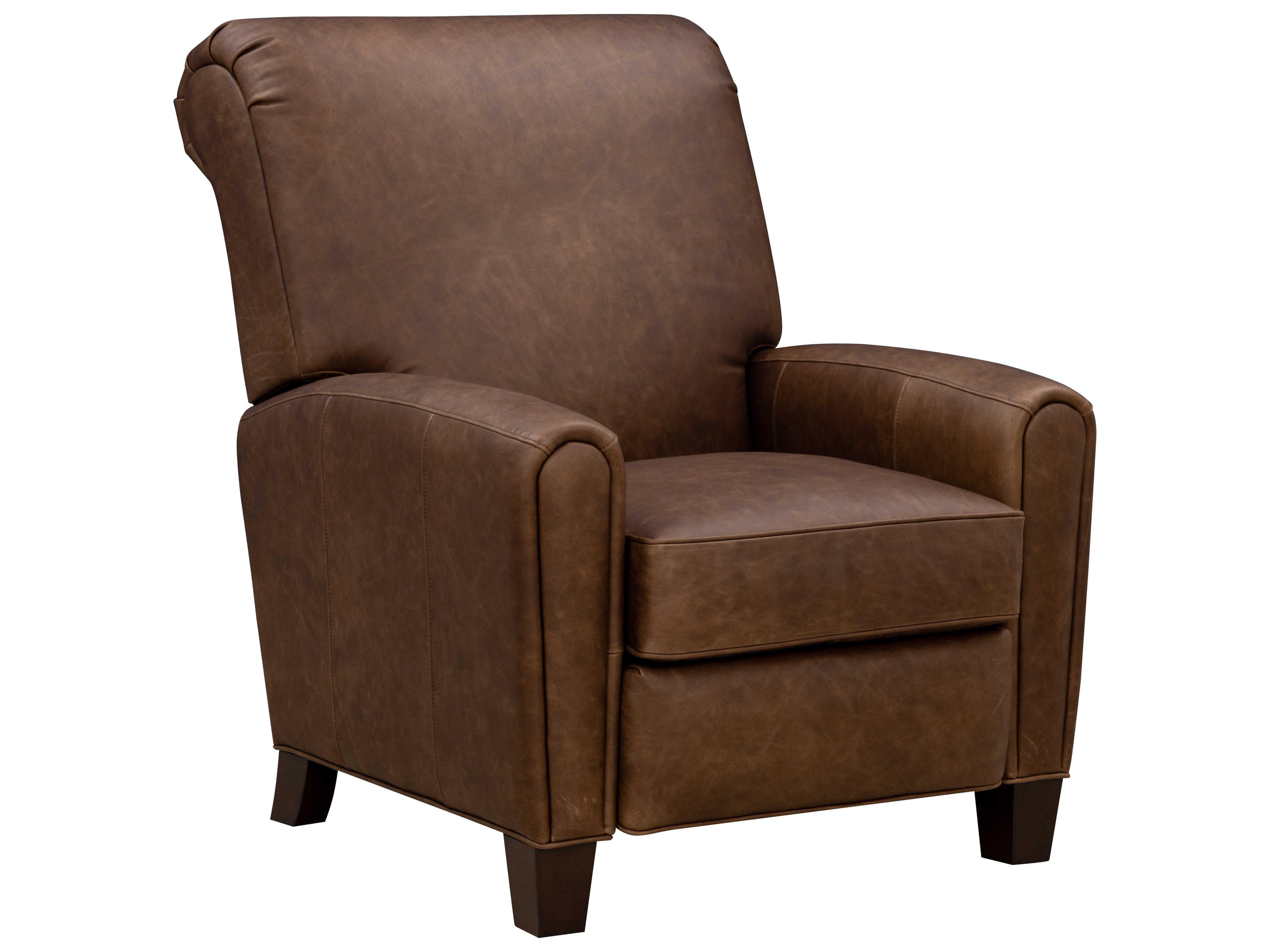 Barcalounger Vintage Harrington Clifton Chocolate Brown Leather Recliner