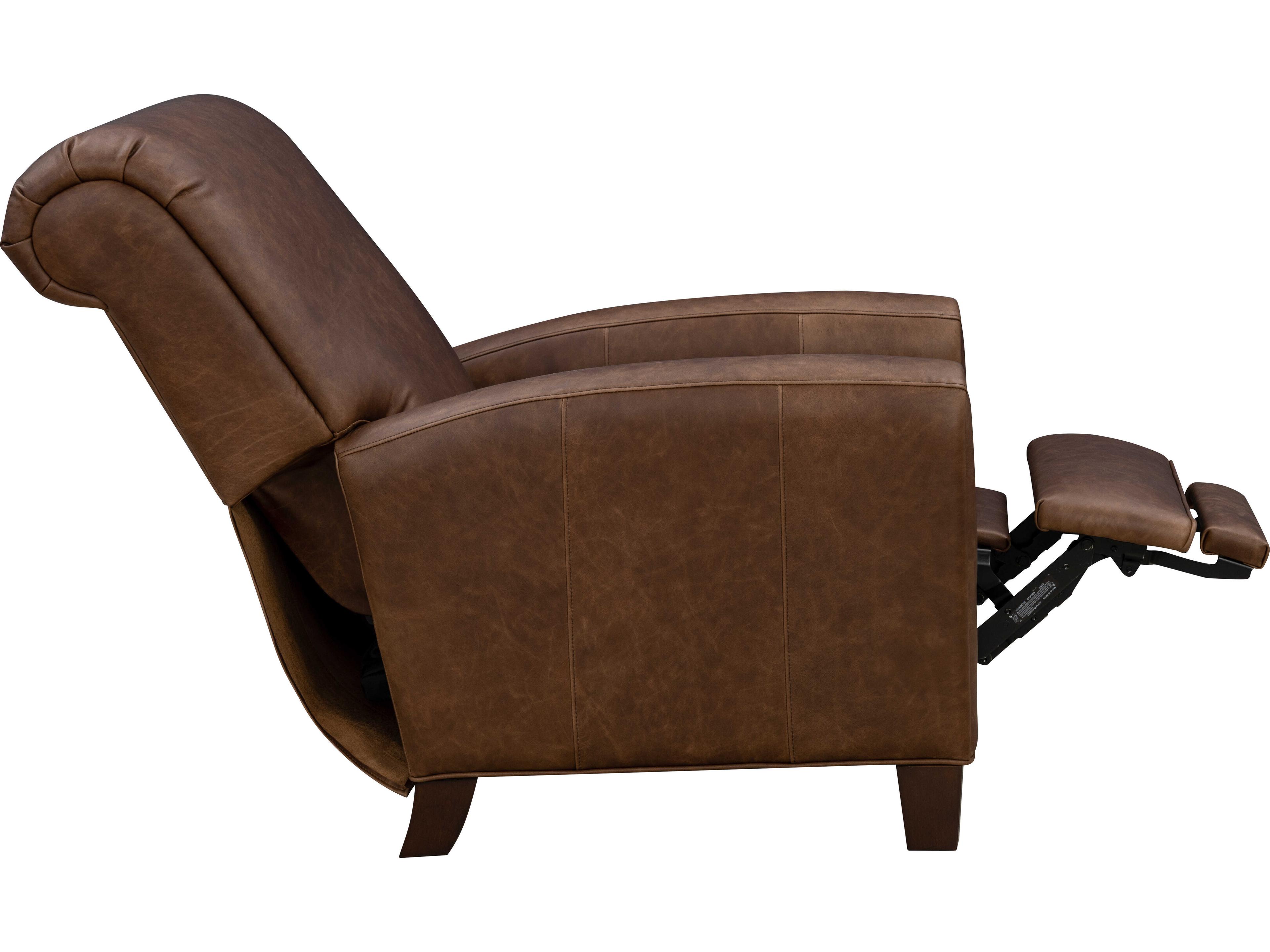 Barcalounger Vintage Harrington Clifton Chocolate Brown Leather Recliner