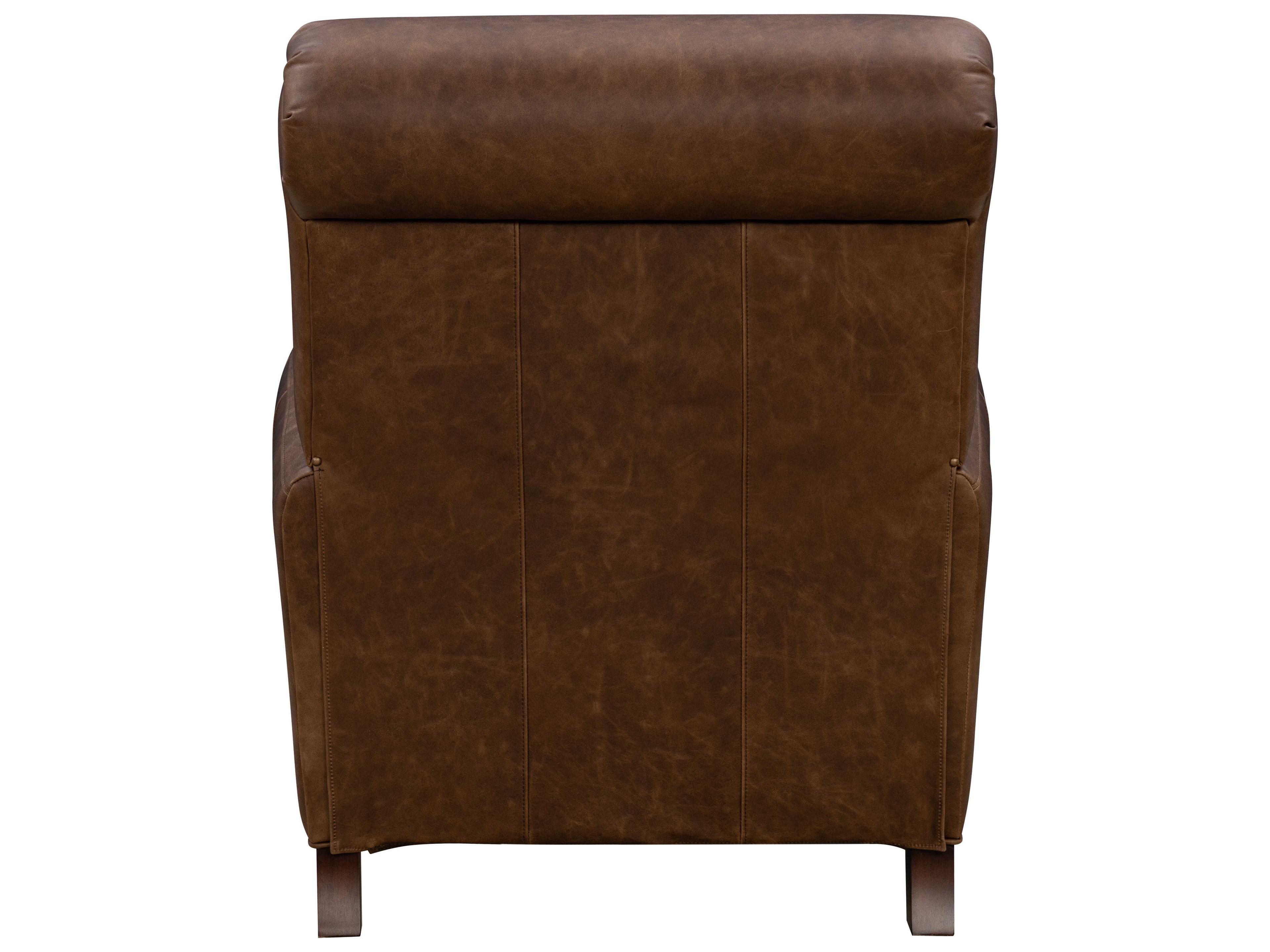 Barcalounger Vintage Harrington Clifton Chocolate Brown Leather Recliner