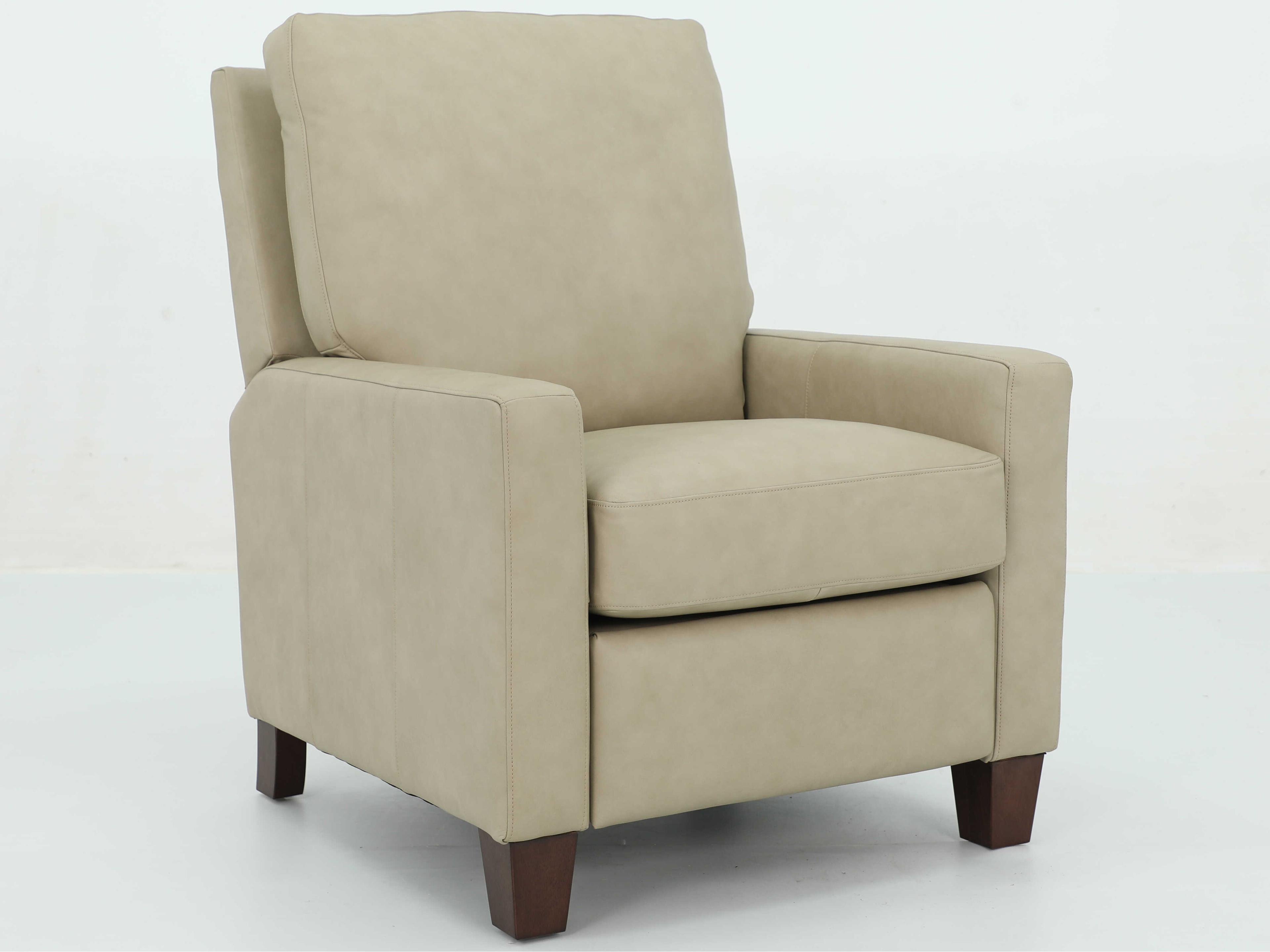 Vintage Fairview Cashmere Stone Tan Leather Recliner