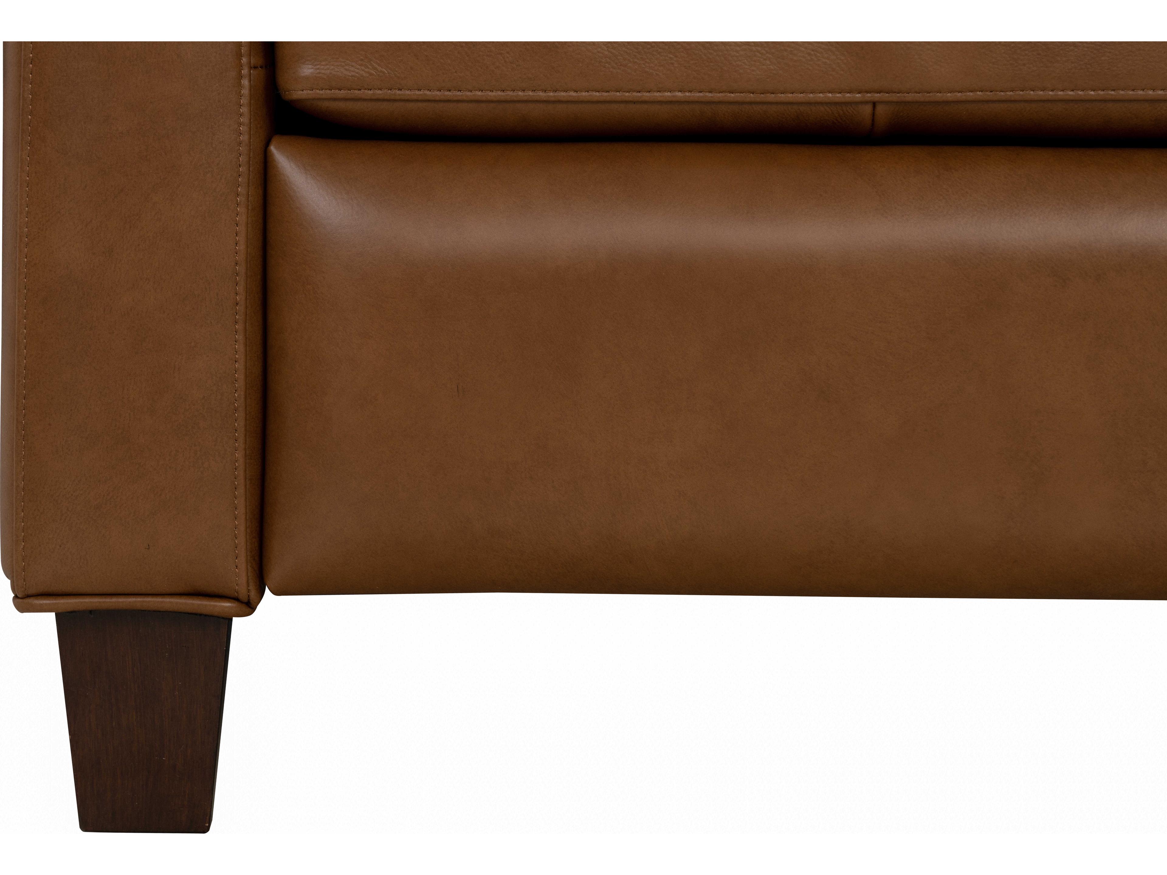 Barcalounger Vintage Fairview Oregan Oak Brown Leather Recliner