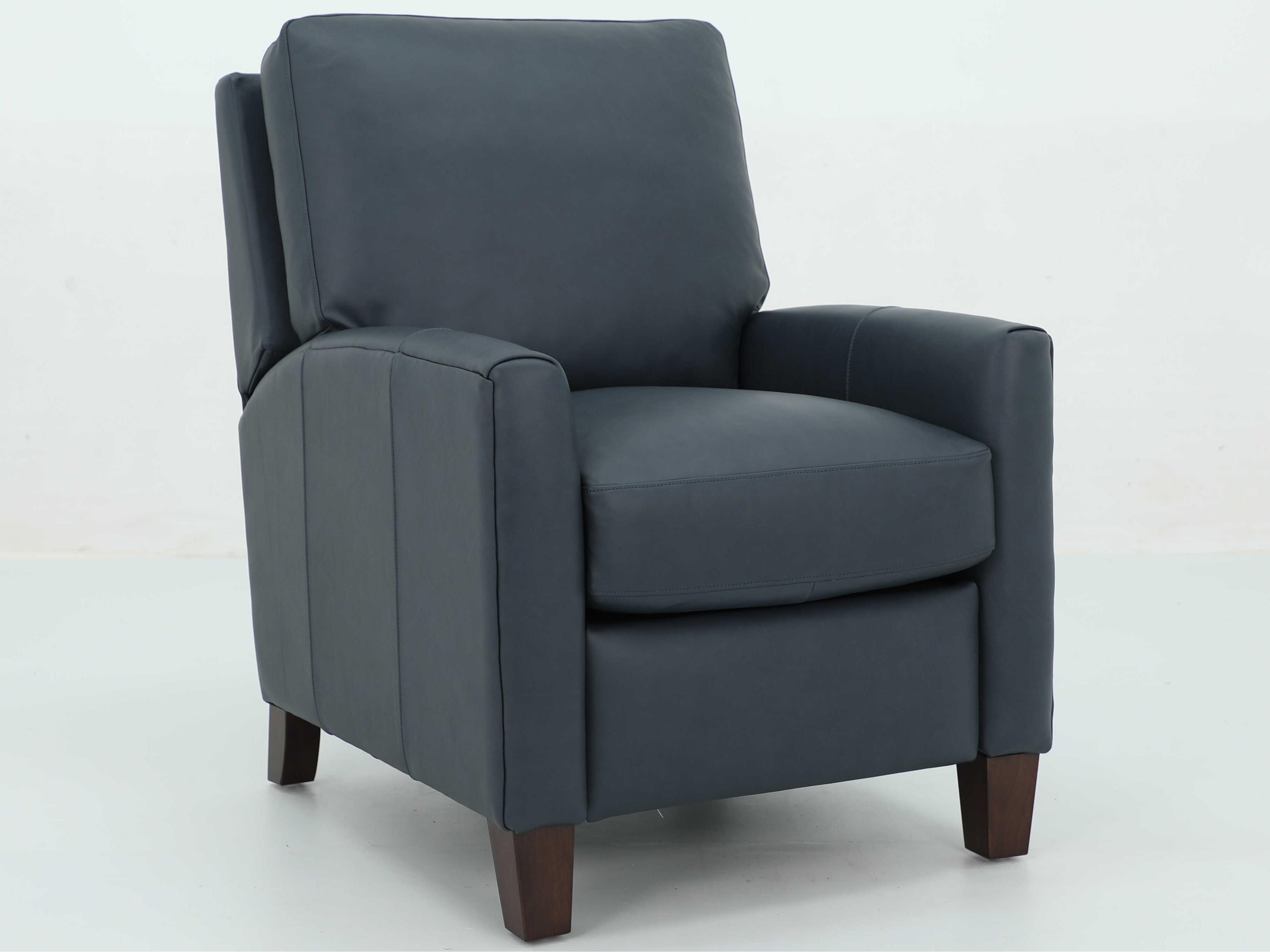 Vintage Fremont Santa Fe Ocean Blue Leather Recliner