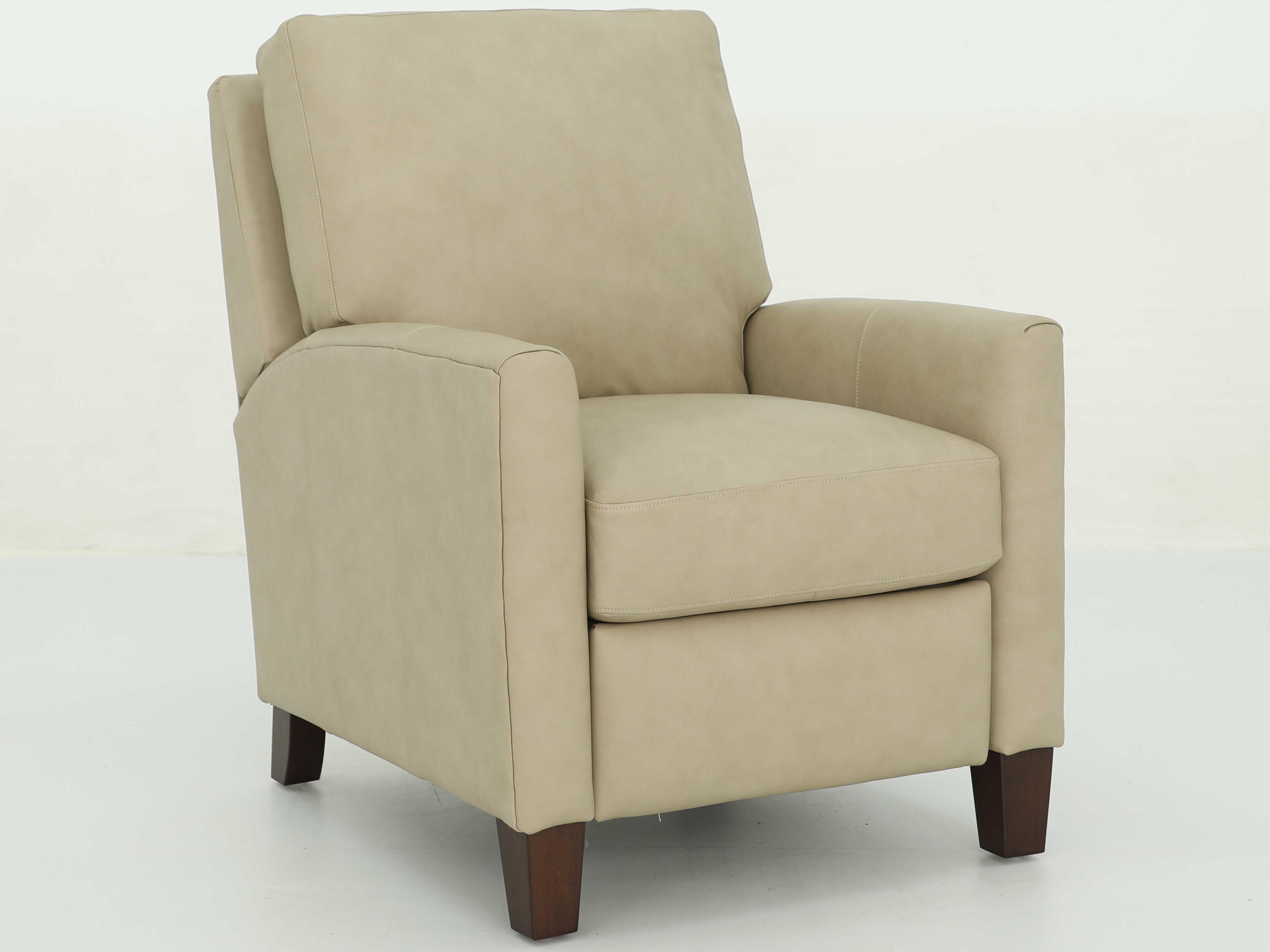 Vintage Fremont Cashmere Stone Tan Leather Recliner