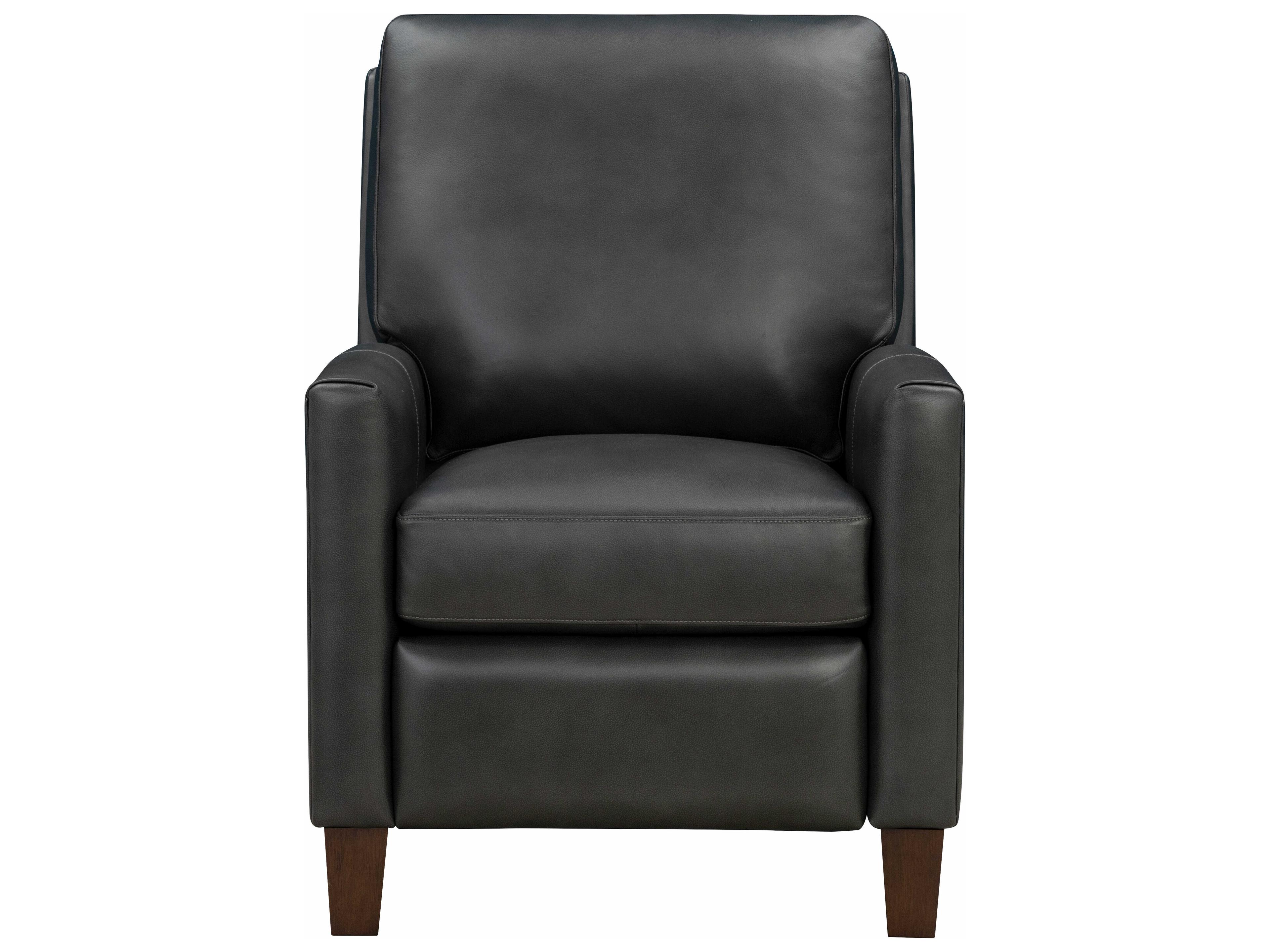 Barcalounger Vintage Fremont Elway Dark Gray Leather Recliner