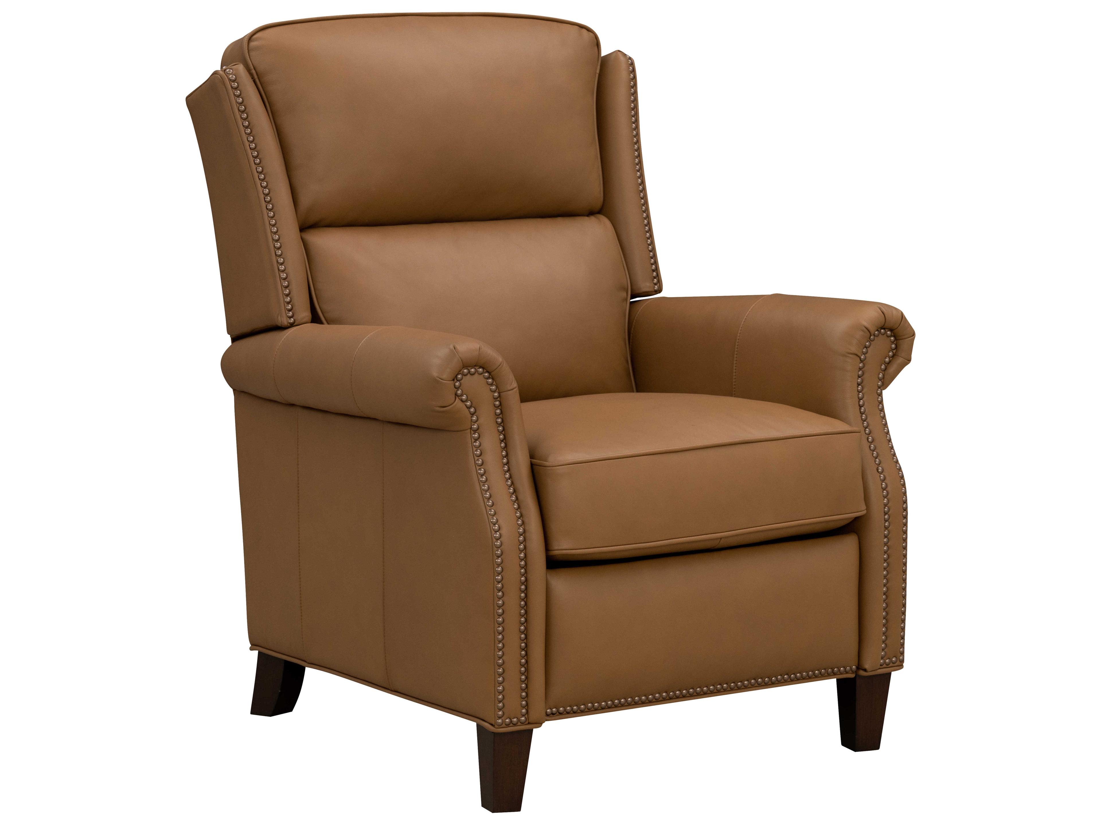 Vintage Shasta Elwood Cider Brown Leather Recliner