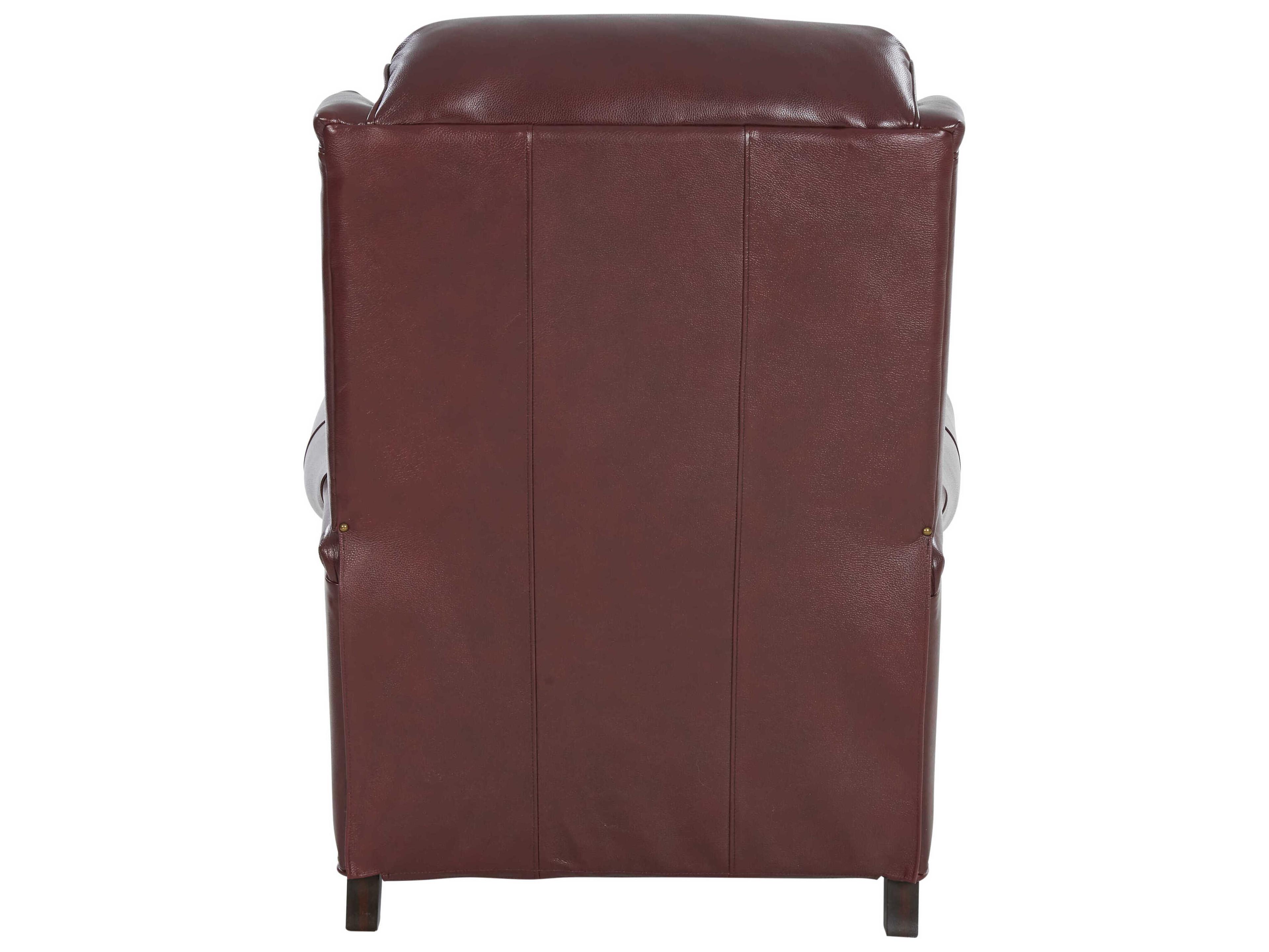 Barcalounger Vintage Meade Marisol Cabernet Brown Leather Recliner