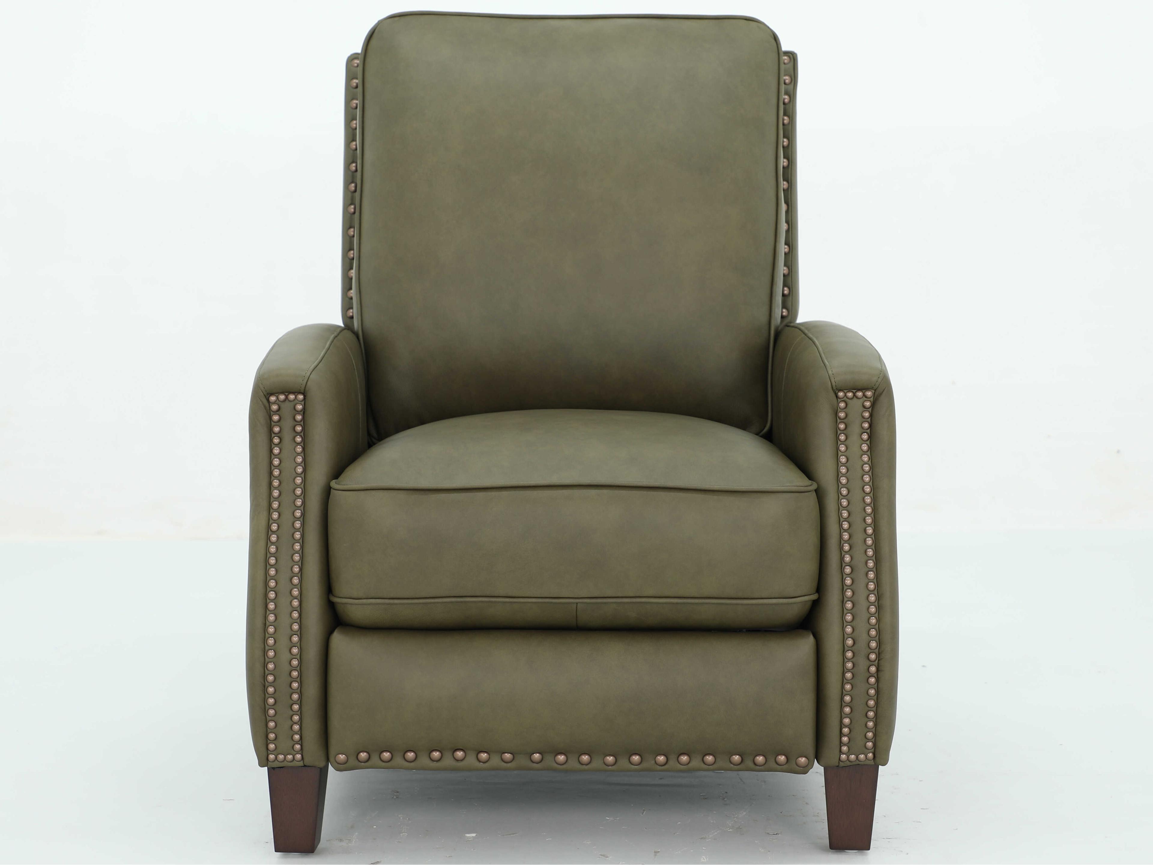 Barcalounger Vintage Melrose Oasis Olive Green Leather Recliner
