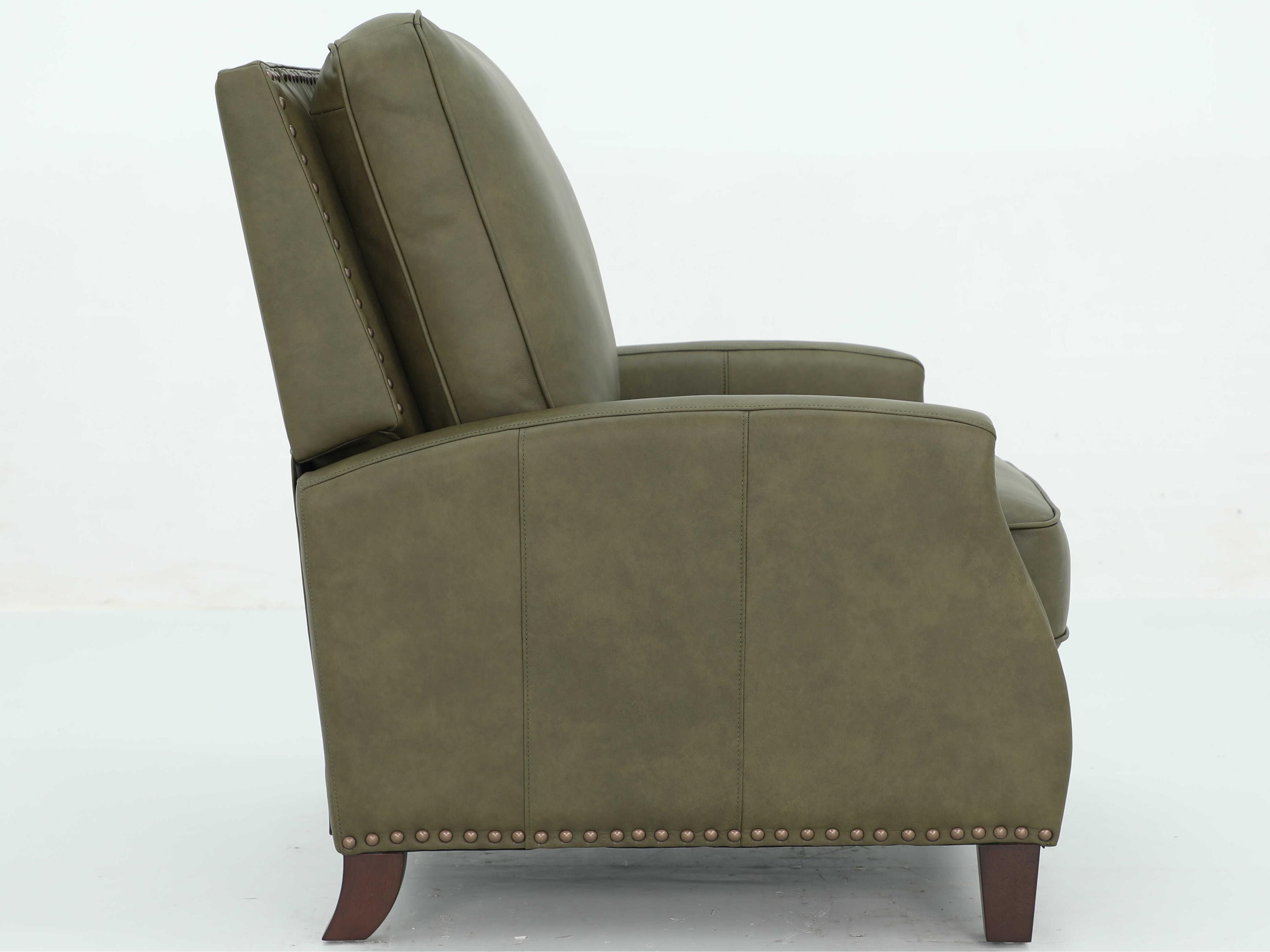 Barcalounger Vintage Melrose Oasis Olive Green Leather Recliner