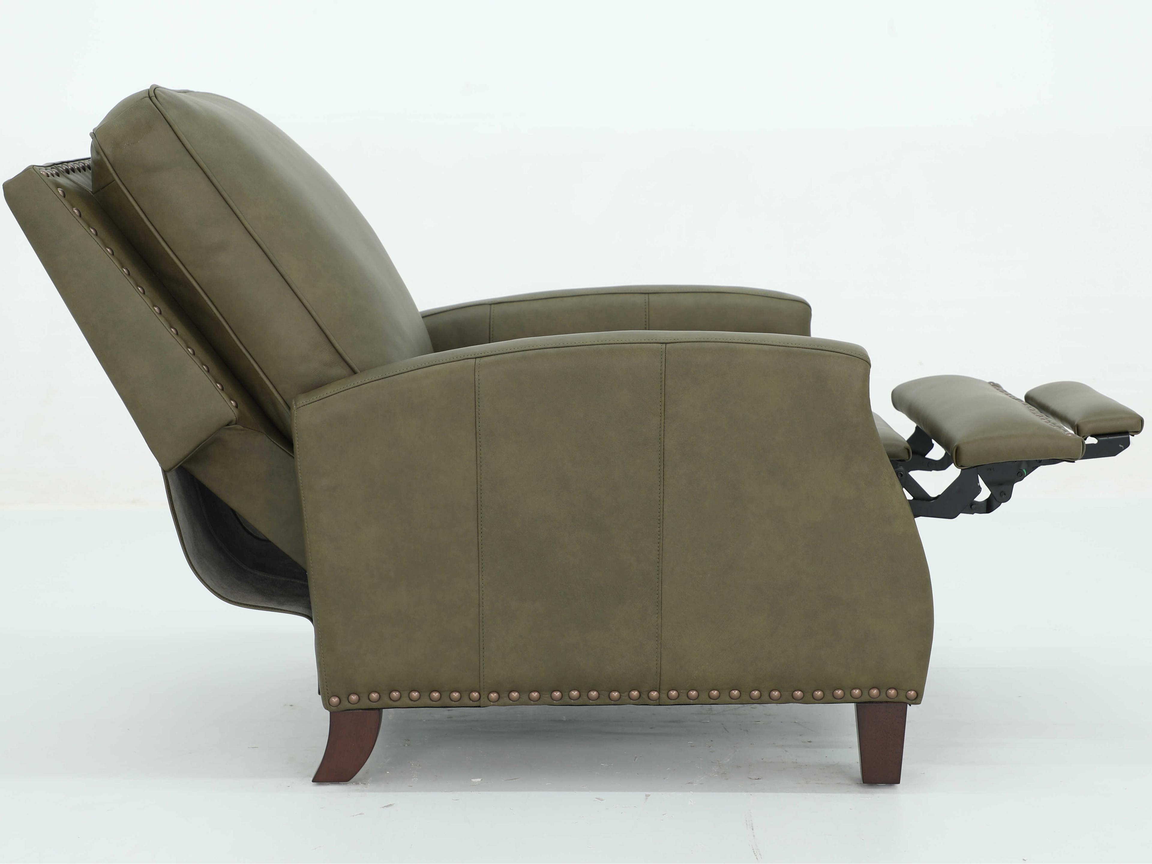 Barcalounger Vintage Melrose Oasis Olive Green Leather Recliner