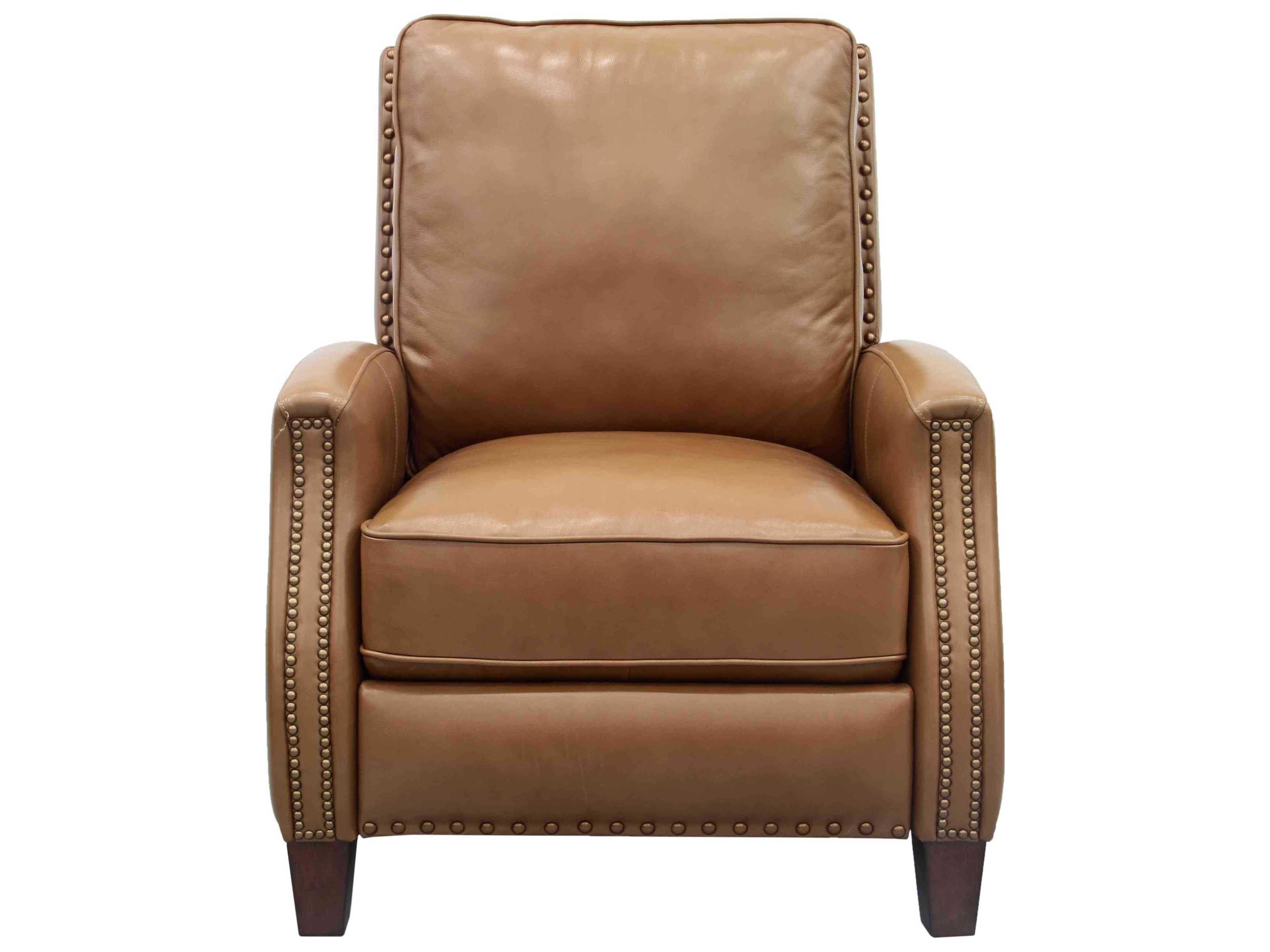 Barcalounger Vintage Melrose Shoreham Ponytail Brown Leather Recliner