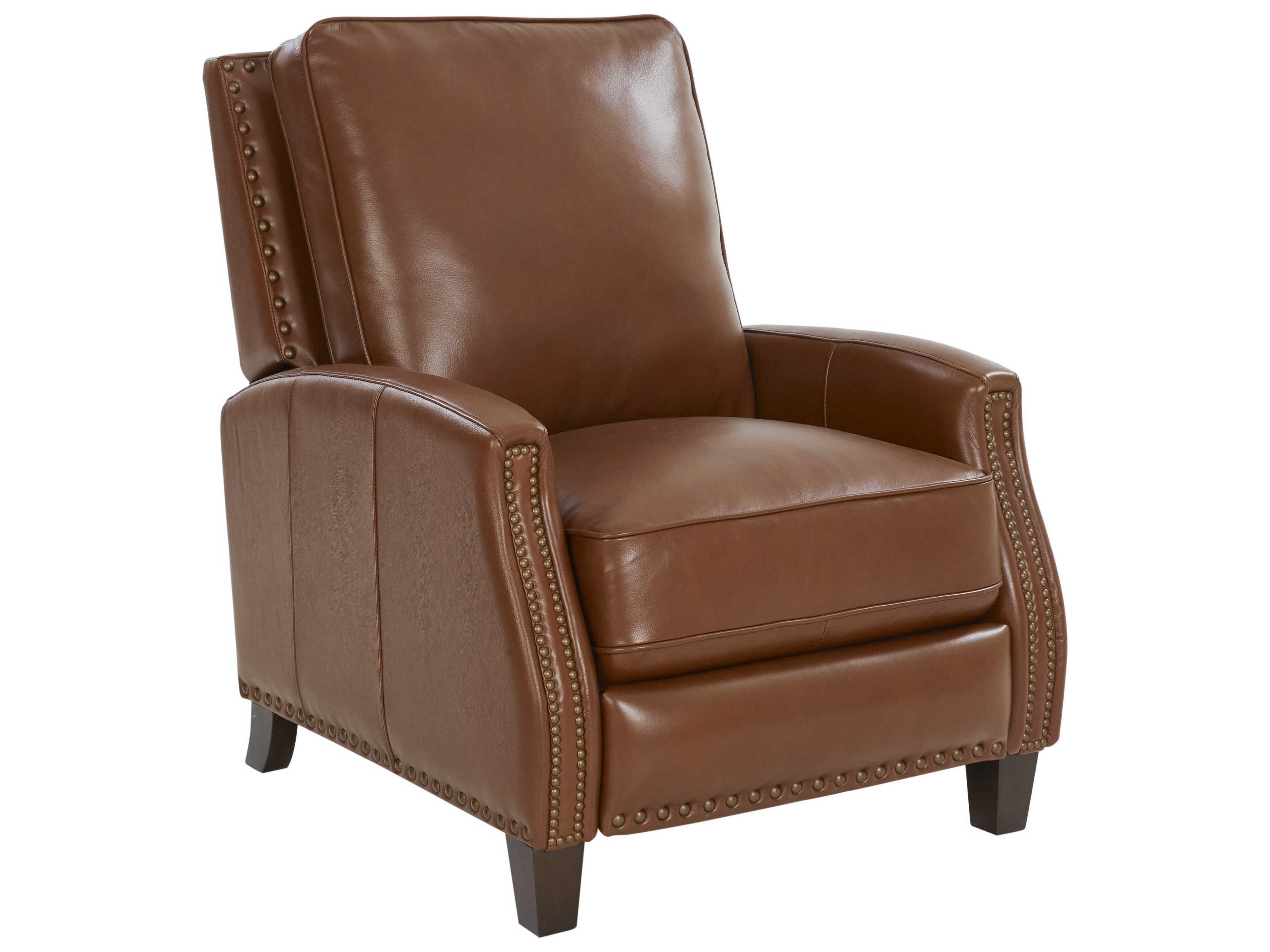 Barcalounger Vintage Melrose Colchester Bitters Brown Leather Recliner