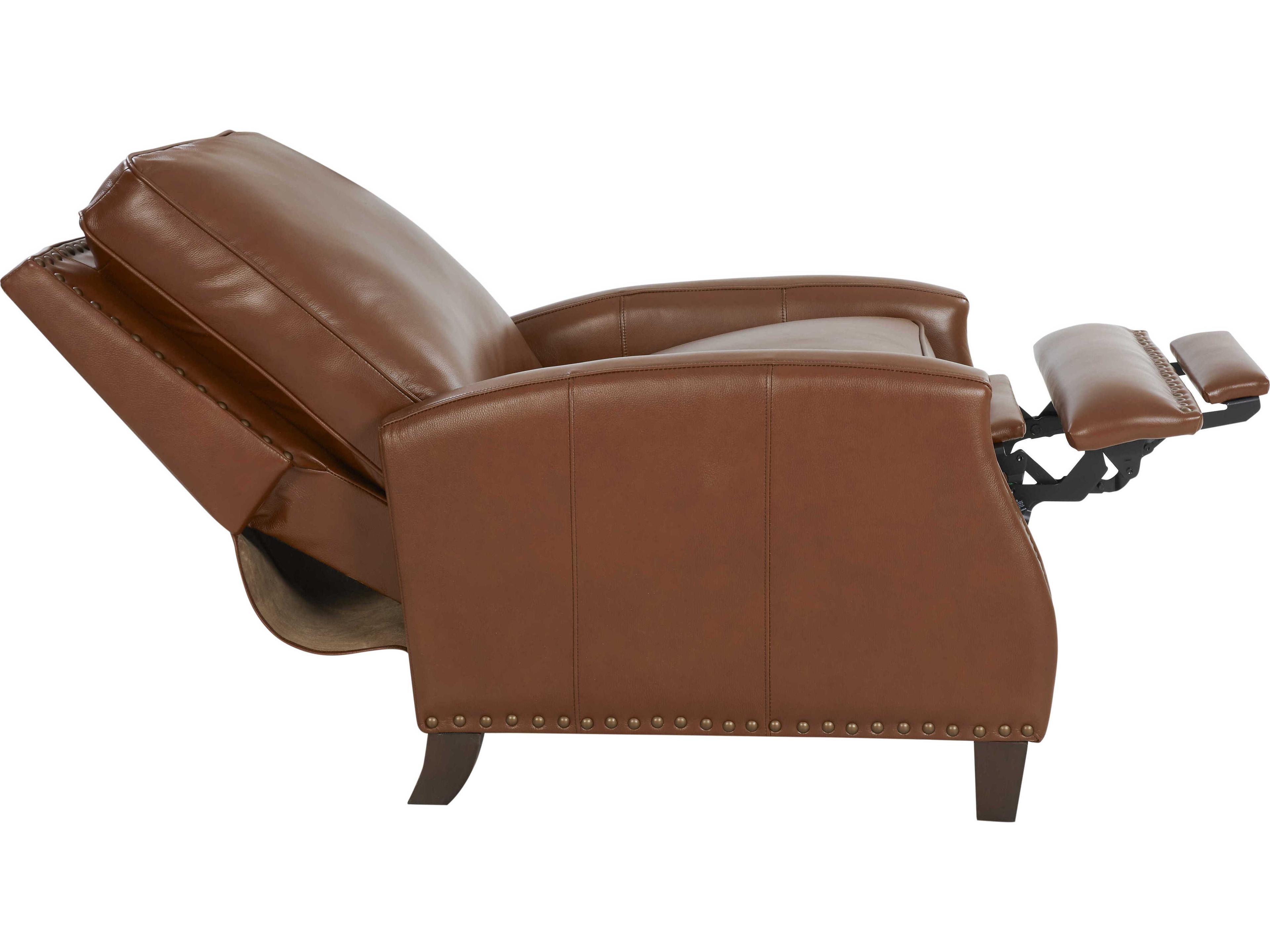 Barcalounger Vintage Melrose Colchester Bitters Brown Leather Recliner