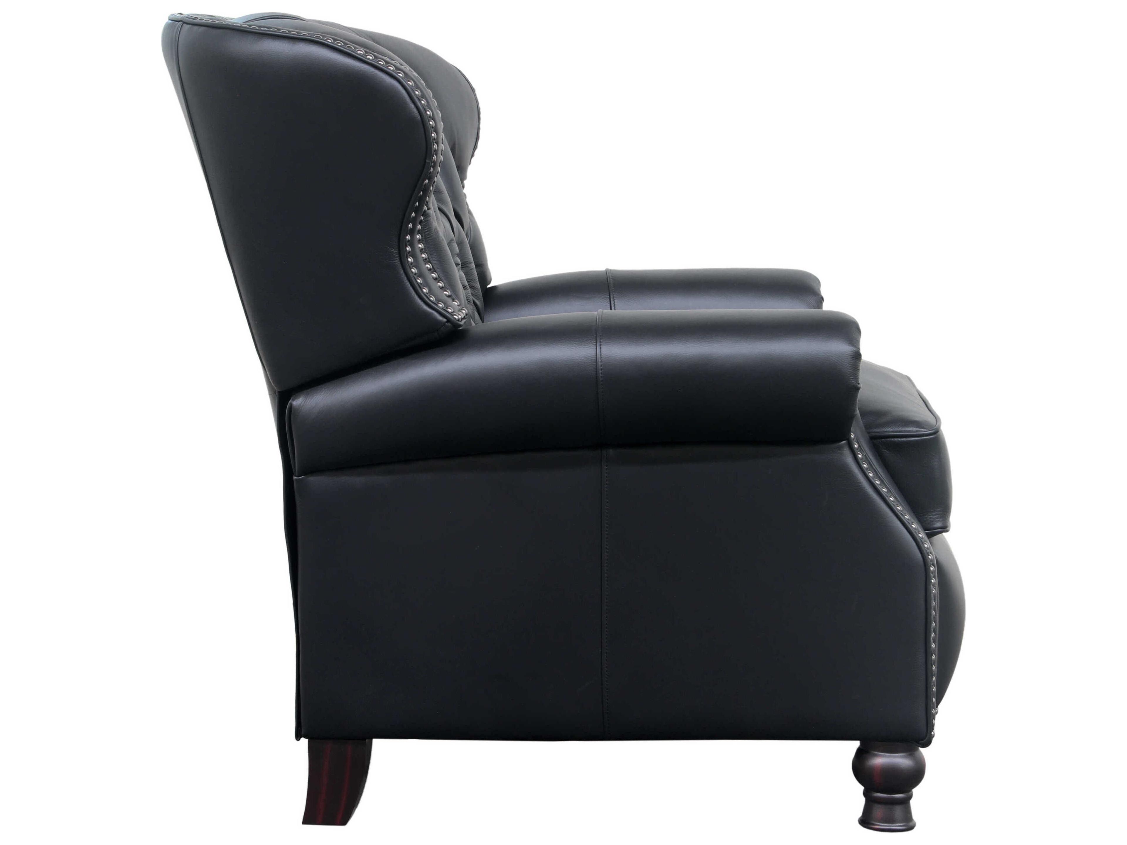Barcalounger Vintage Presidential Wenlock Onyx Black Leather Recliner
