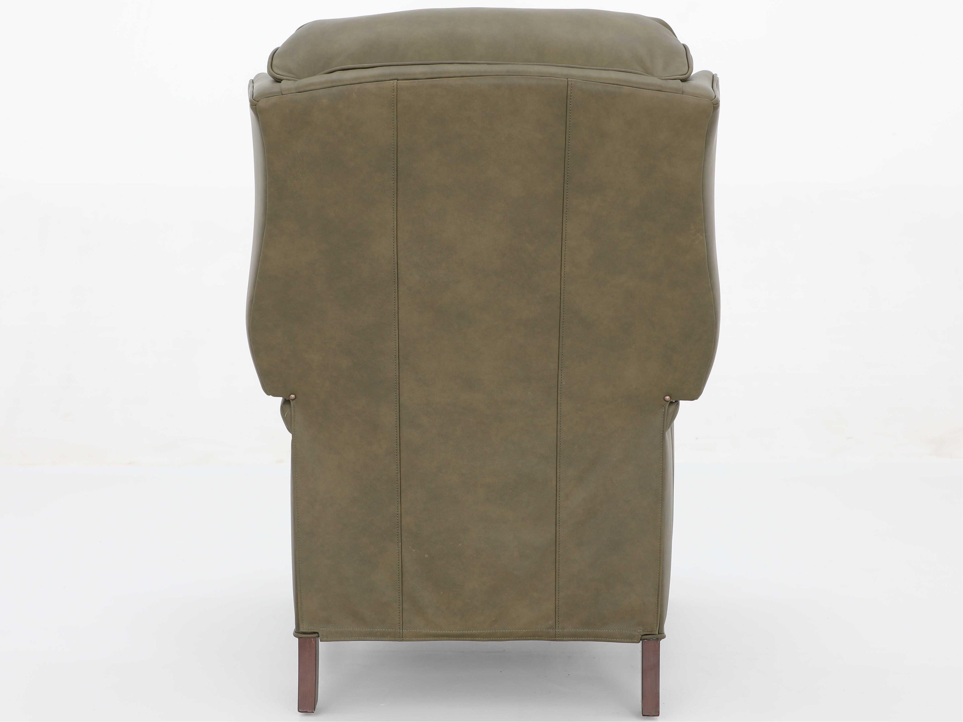 Barcalounger Vintage Danbury Oasis Olive Green Leather Recliner