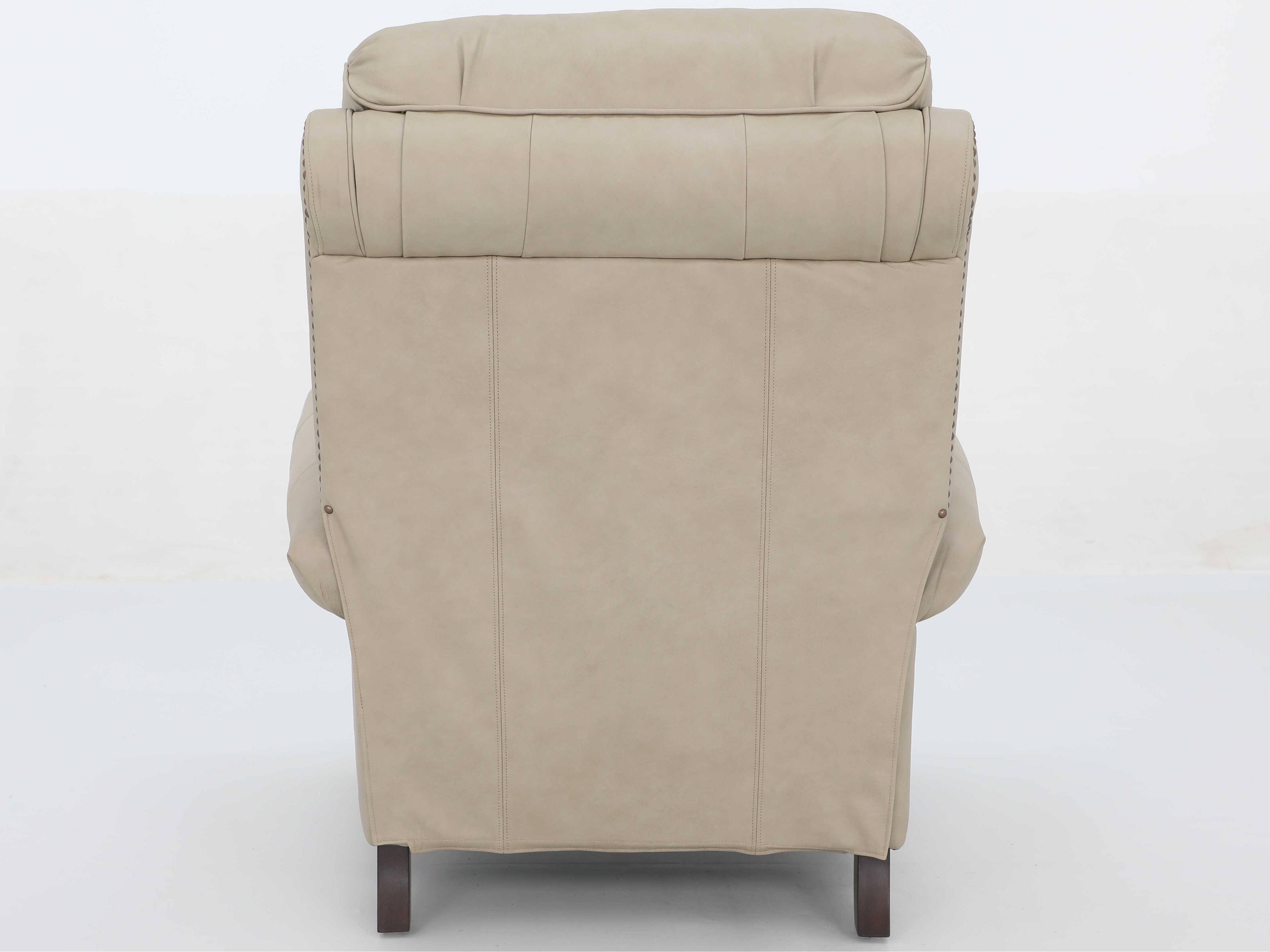 Barcalounger Vintage Churchill Cashmere Stone Tan Leather Recliner